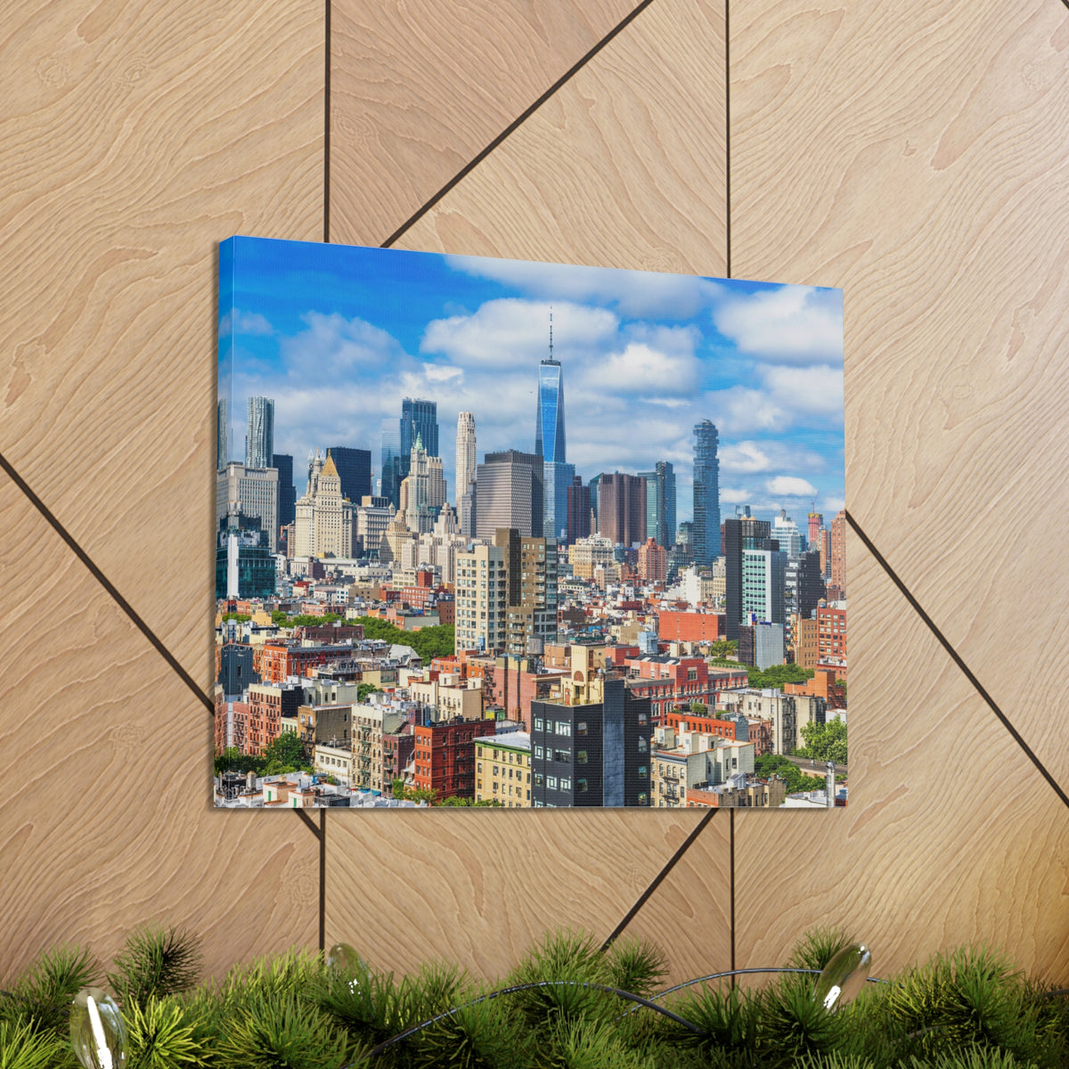 New York Daytime Skyline Canvas Artwork High-Quality Breathtaking Stunning Cityscape for Home Decor Ready to Hang-Express Your Love Gifts