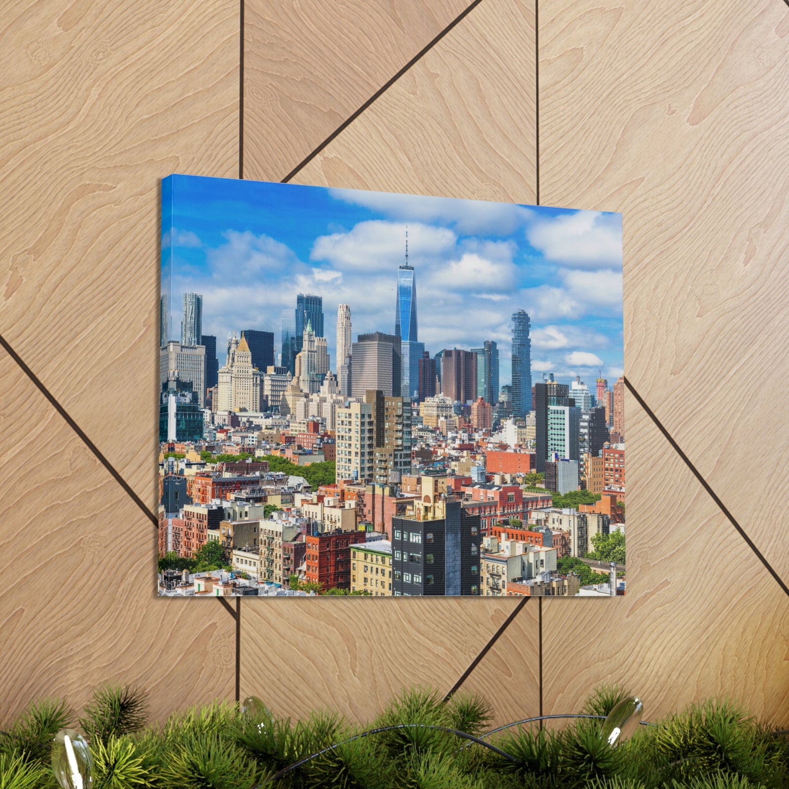 New York Daytime Skyline Canvas Artwork High-Quality Breathtaking Stunning Cityscape for Home Decor Ready to Hang-Express Your Love Gifts