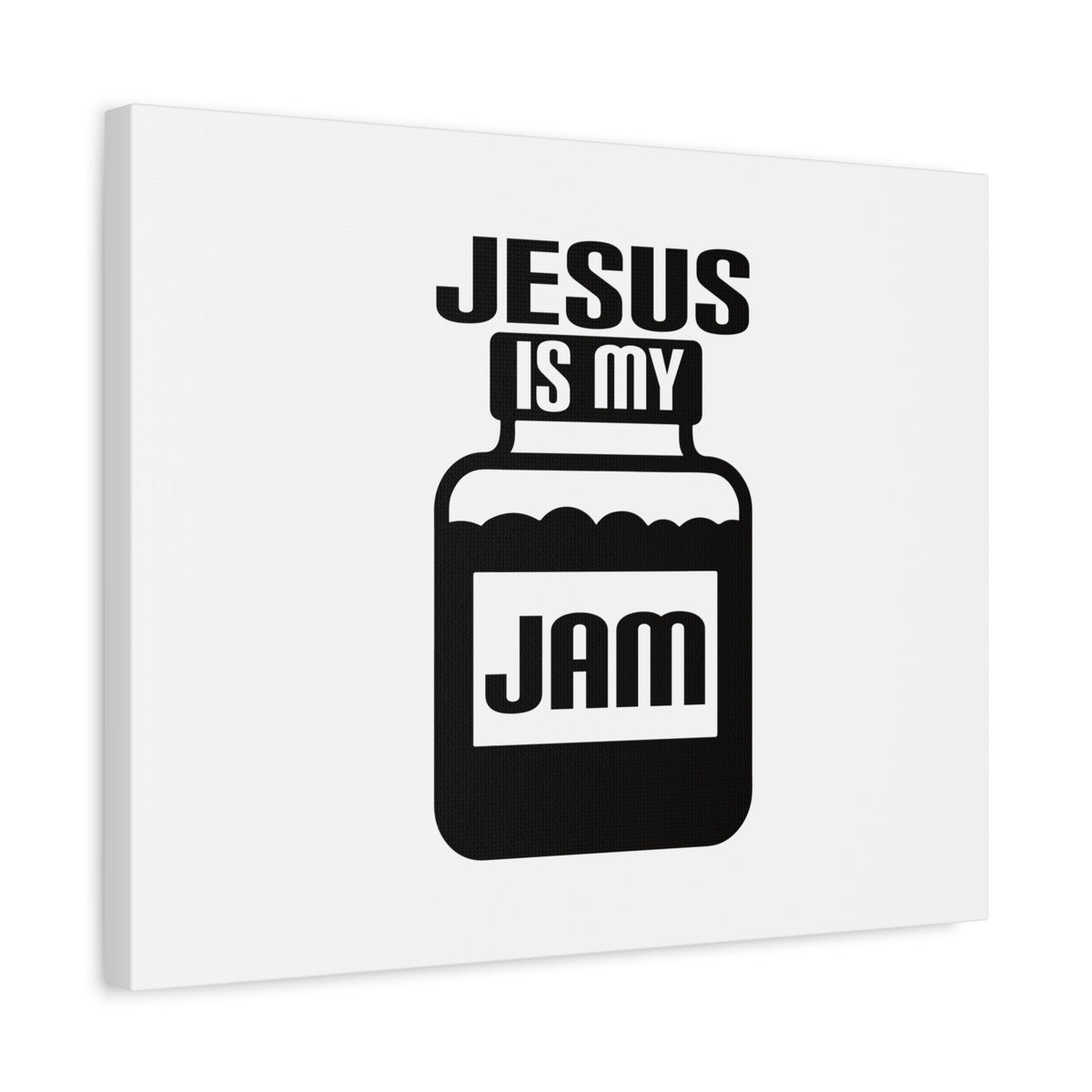 Scripture Canvas Jesus Is My Jam Psalms 16:5 Christian Wall Art Bible Verse Print Ready to Hang-Express Your Love Gifts