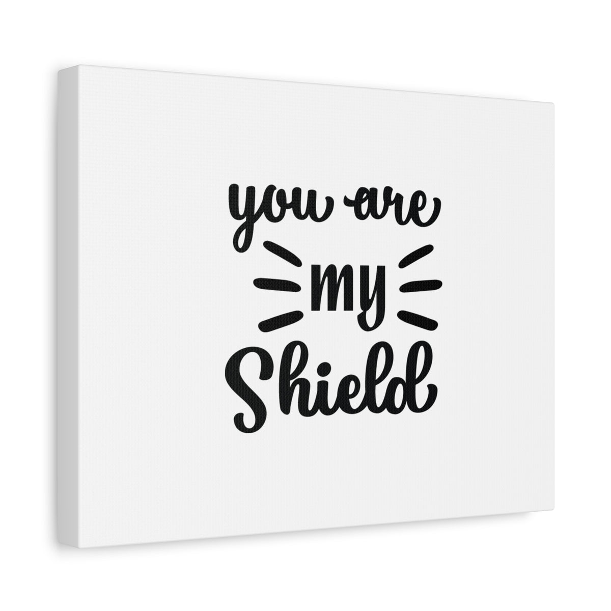 Scripture Canvas You Are My Shield Psalm 7:10 Christian Wall Art Bible Verse Print Ready to Hang-Express Your Love Gifts