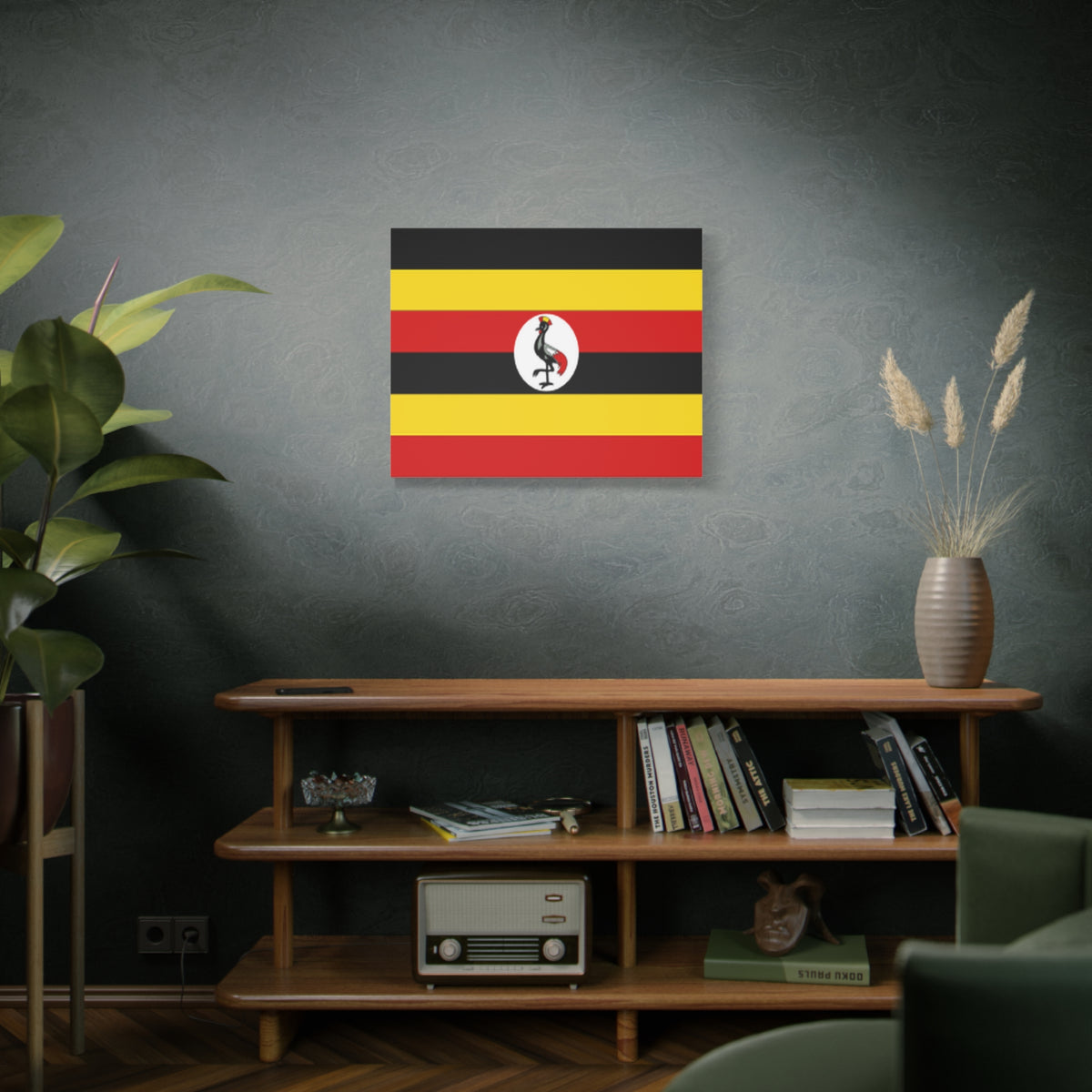 Uganda Country Flag Canvas Vibrant Wall Art Unframed Home Decor-Express Your Love Gifts