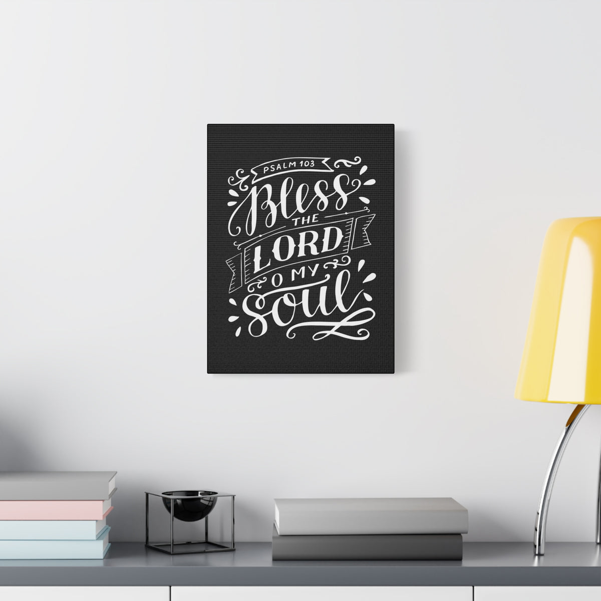 Scripture Canvas Bless The Lord Psalm 103 Christian Wall Art Bible Verse Print Ready To Hang-Express Your Love Gifts