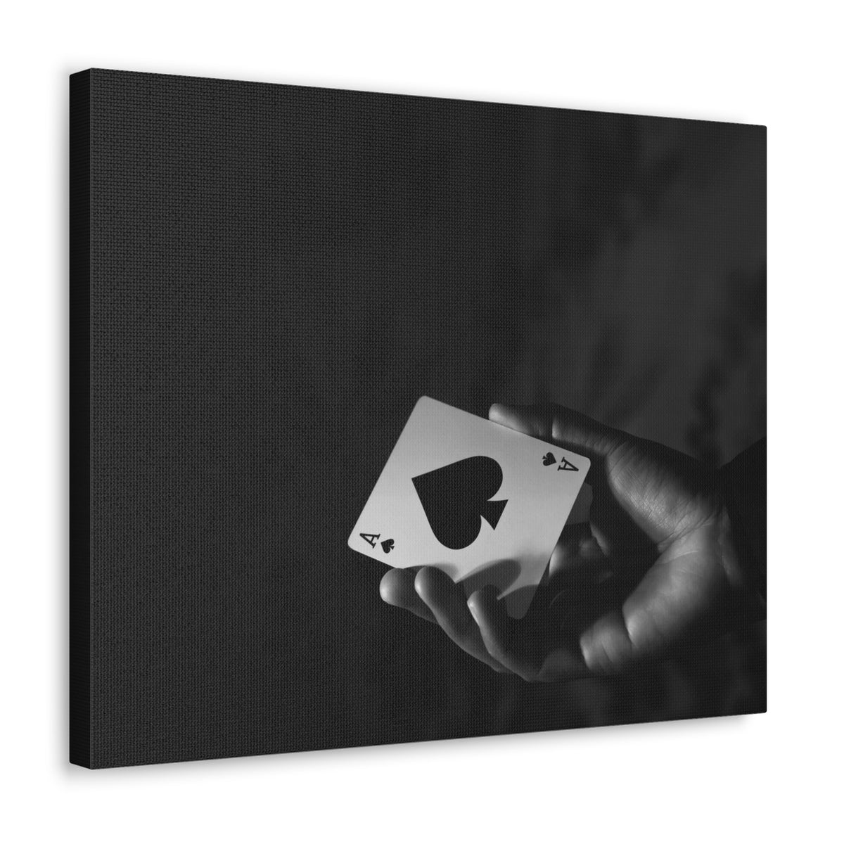Ace of Spades In Hand Playing Card Canvas Wall Art for Home Decor Ready-to-Hang-Express Your Love Gifts