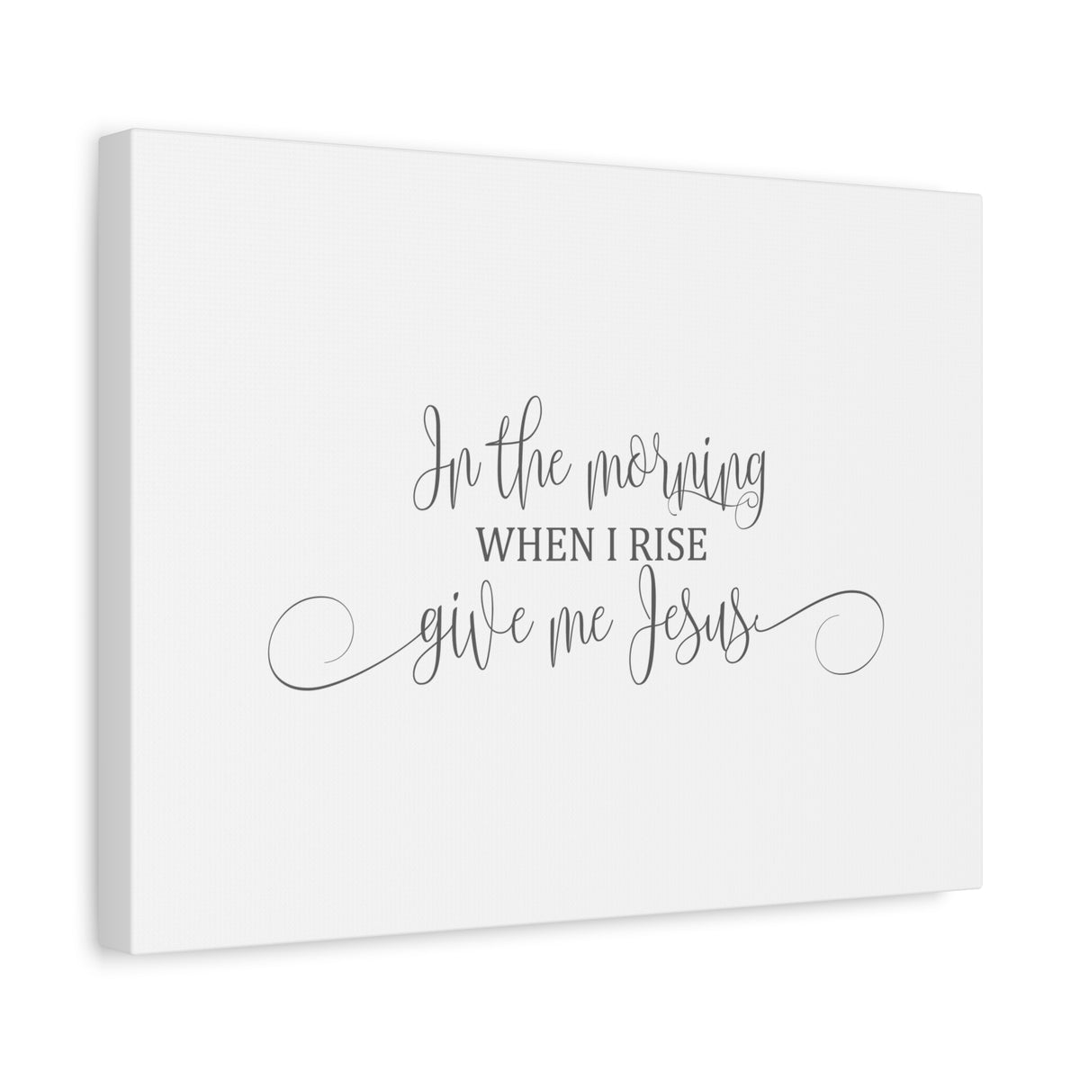 Scripture Canvas In The Morning When I Rise Psalms 17:15 Christian Wall Art Bible Verse Print Ready to Hang-Express Your Love Gifts