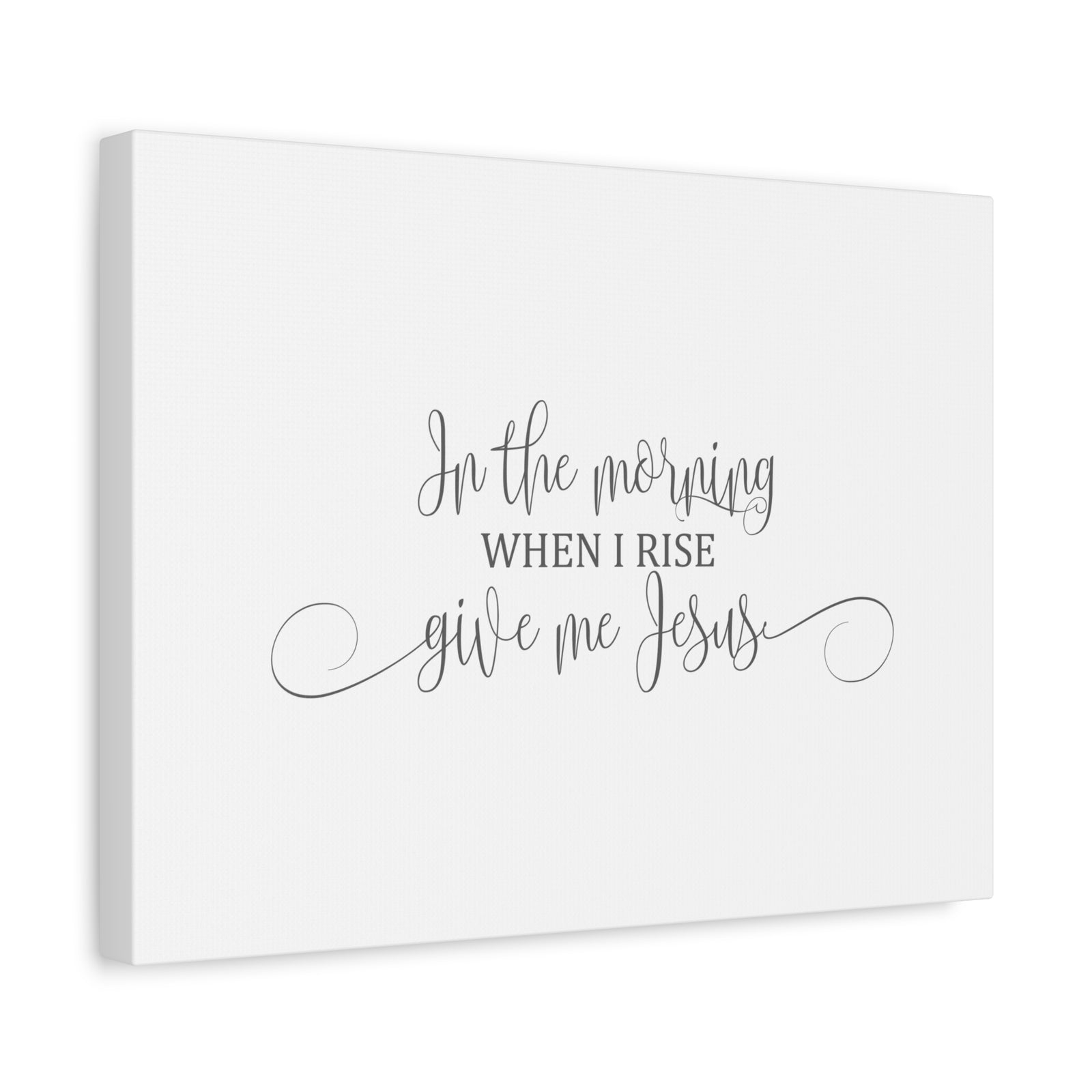 Scripture Canvas In The Morning When I Rise Psalms 17:15 Christian Wall Art Bible Verse Print Ready to Hang-Express Your Love Gifts