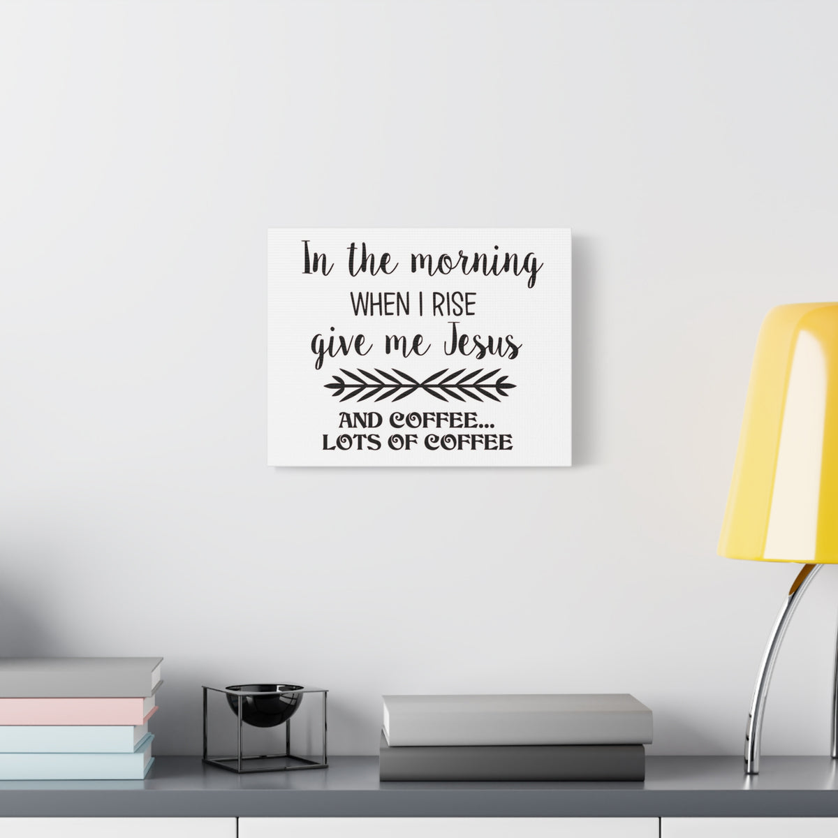 Scripture Canvas In The Morning When I Rise Psalm 59:6 Christian Wall Art Print Ready to Hang-Express Your Love Gifts