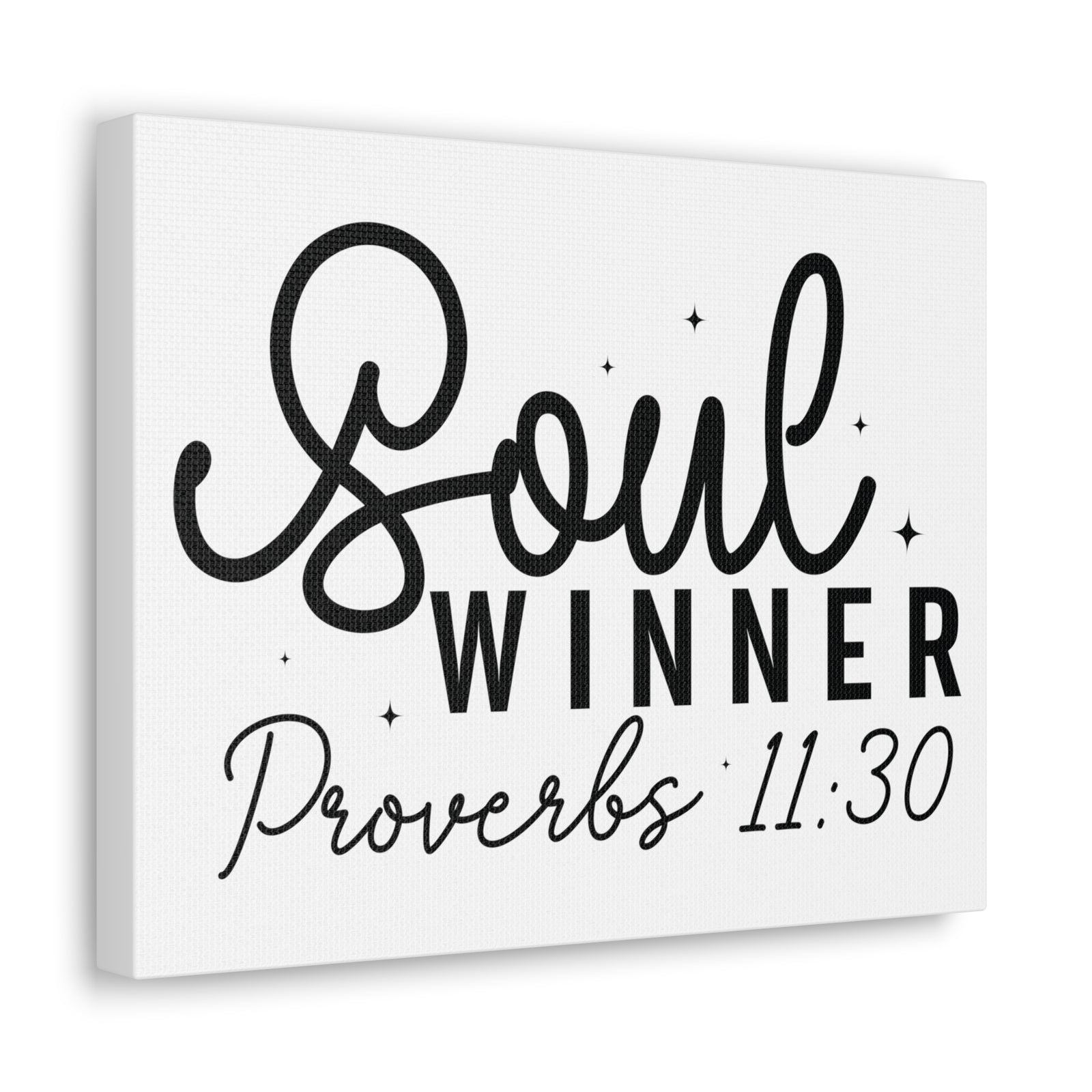 Scripture Walls Proverbs 11:30 Soul Winner Bible Verse Canvas Christian Wall Art Ready to Hang Unframed-Express Your Love Gifts