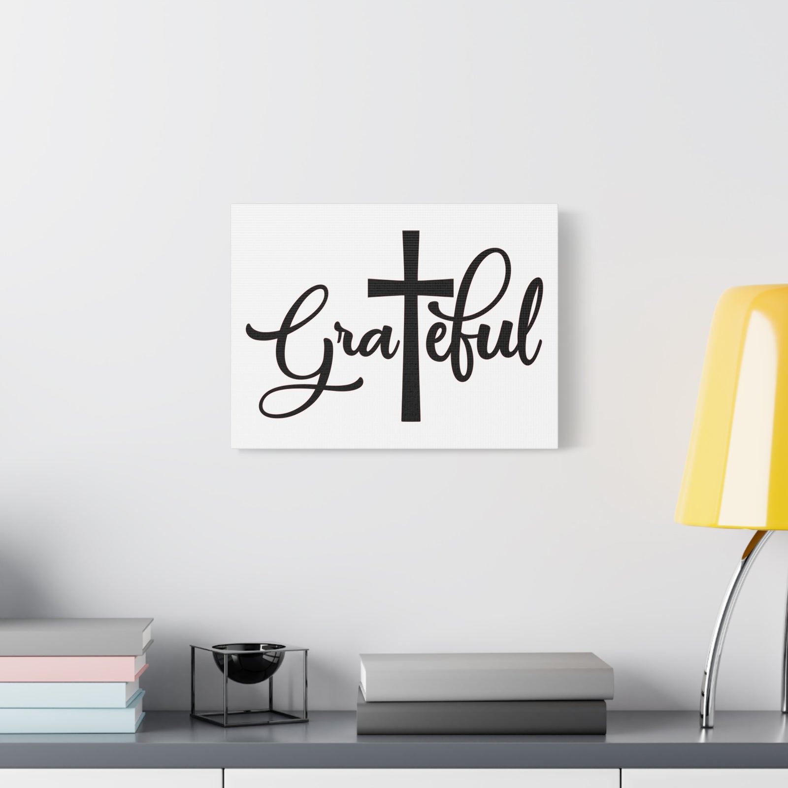 Scripture Canvas Grateful Psalm 118:1 Christian Wall Art Print Ready to Hang-Express Your Love Gifts