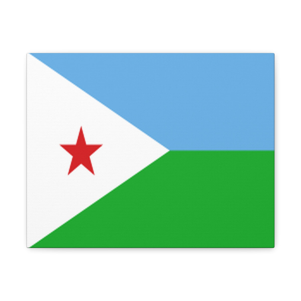 Djibouti Country Flag Canvas Vibrant Wall Art Unframed Home Decor-Express Your Love Gifts