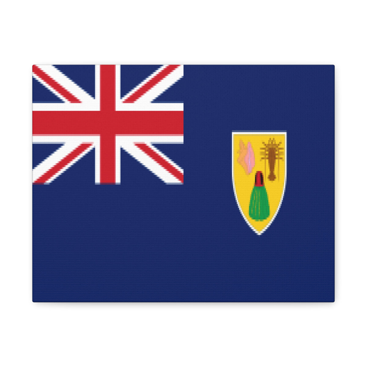 Turks and Caicos Islands Country Flag Canvas Vibrant Wall Art Unframed Home Decor-Express Your Love Gifts