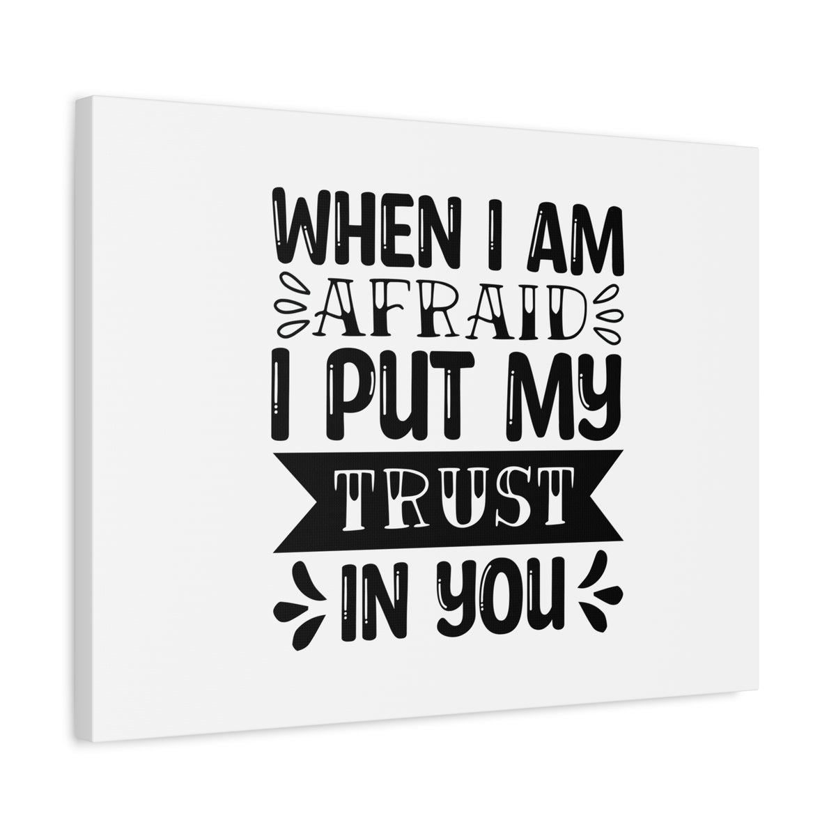Scripture Canvas I Put My Trust In You Psalm 56:4 Christian Wall Art Bible Verse Print Ready to Hang-Express Your Love Gifts