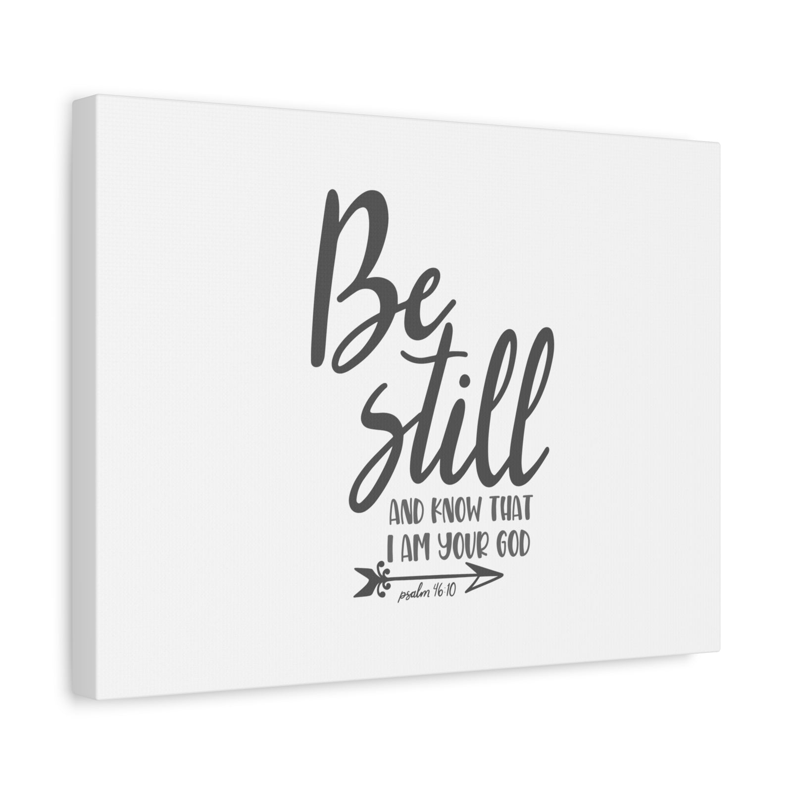 Scripture Canvas Know That I Am Your God Psalm 46:10 Christian Wall Art Bible Verse Print Ready to Hang-Express Your Love Gifts