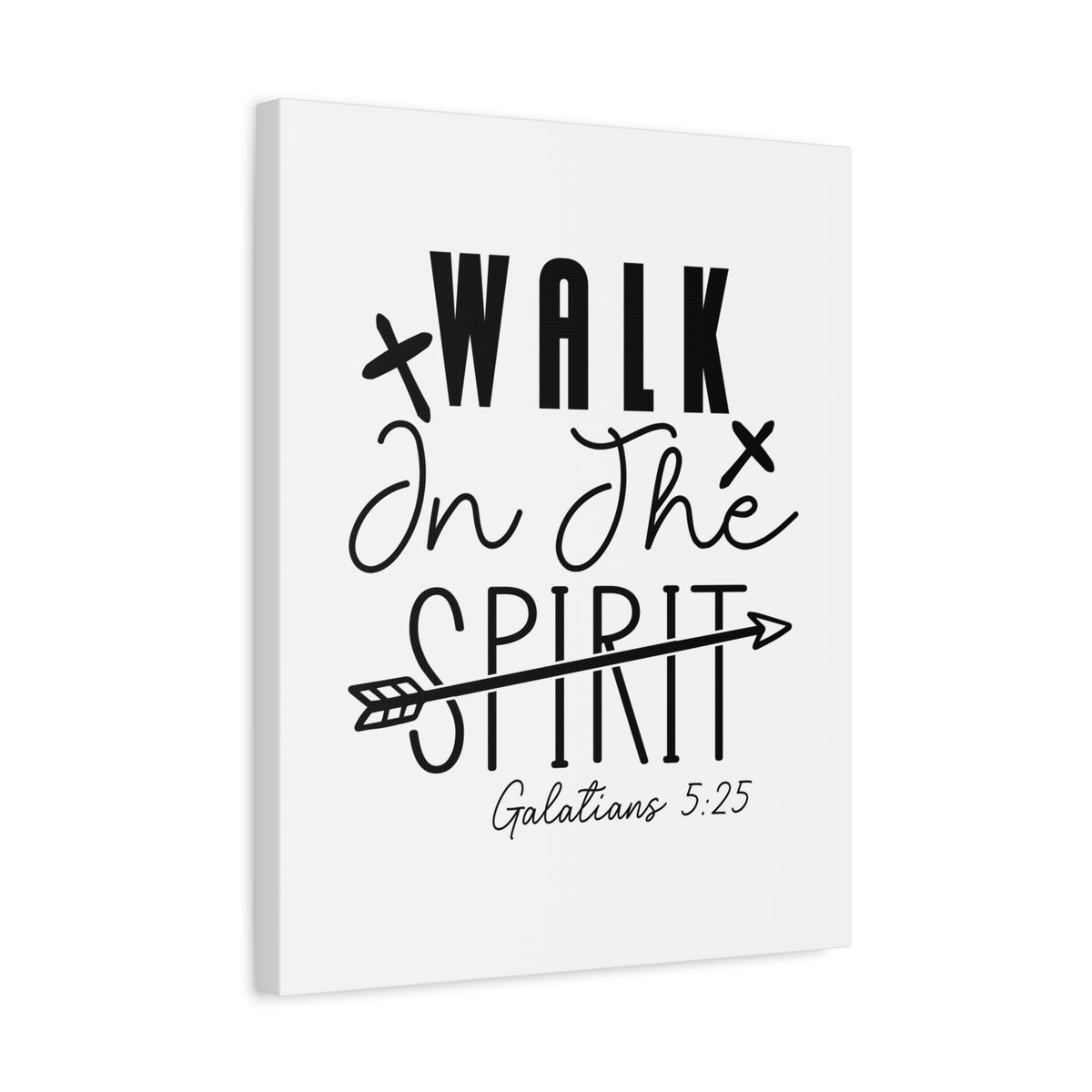 Scripture Walls Galatians 5:25 Walk in the Spirit Bible Verse Canvas Christian Wall Art Ready to Hang Unframed-Express Your Love Gifts