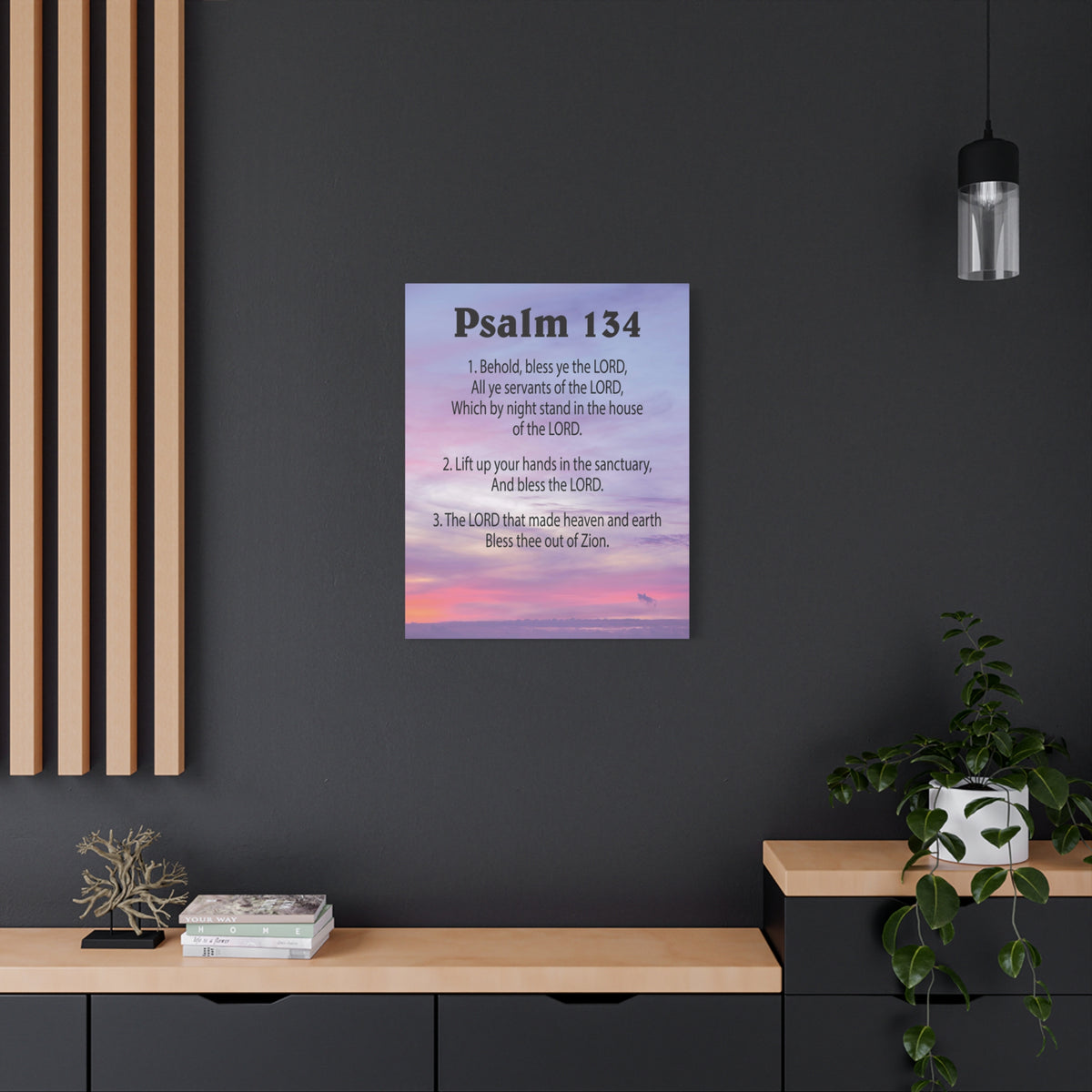 Scripture Walls House of The Lord Psalm 134:3 Bible Verse Canvas Christian Wall Art Ready to Hang-Express Your Love Gifts