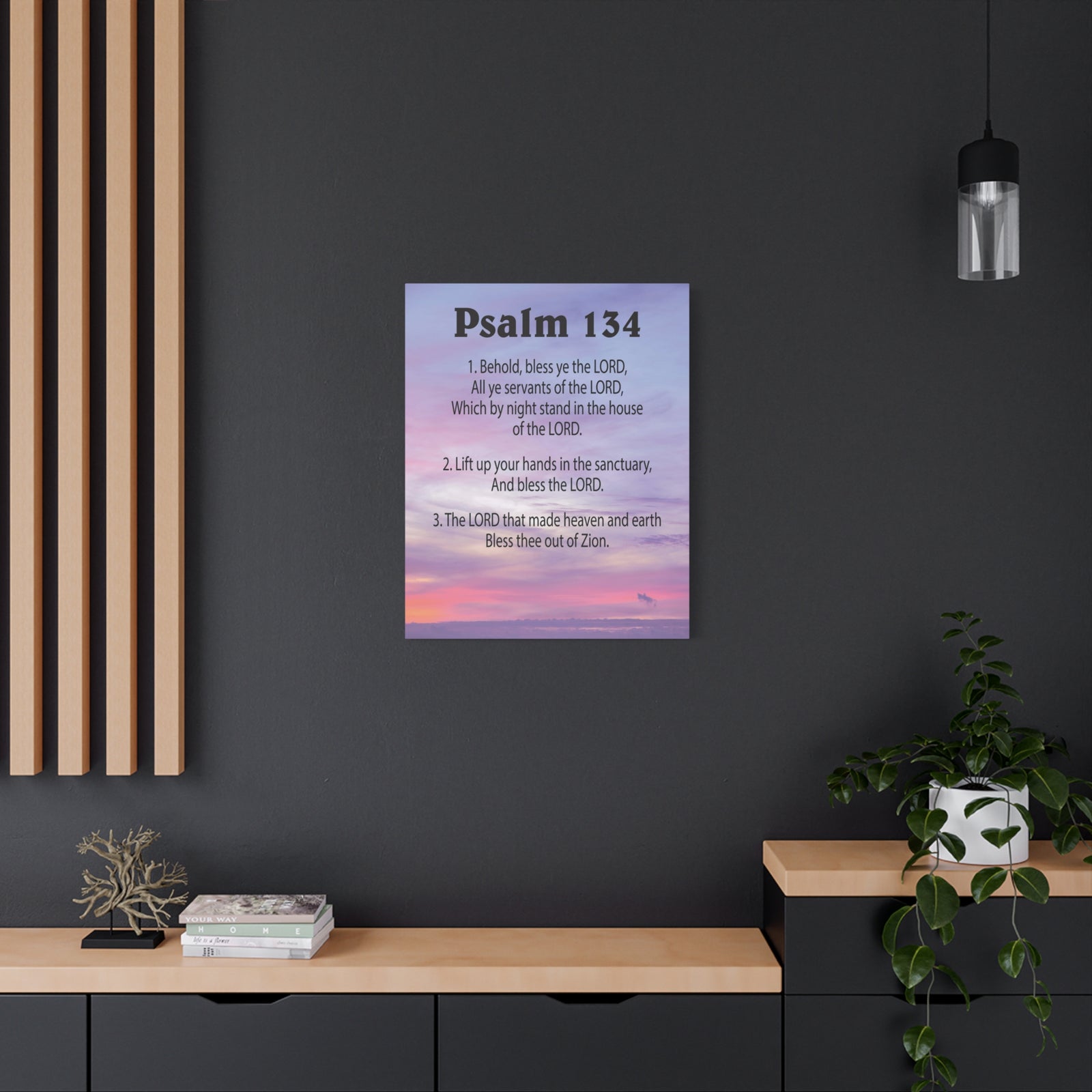 Scripture Walls House of The Lord Psalm 134:3 Bible Verse Canvas Christian Wall Art Ready to Hang-Express Your Love Gifts
