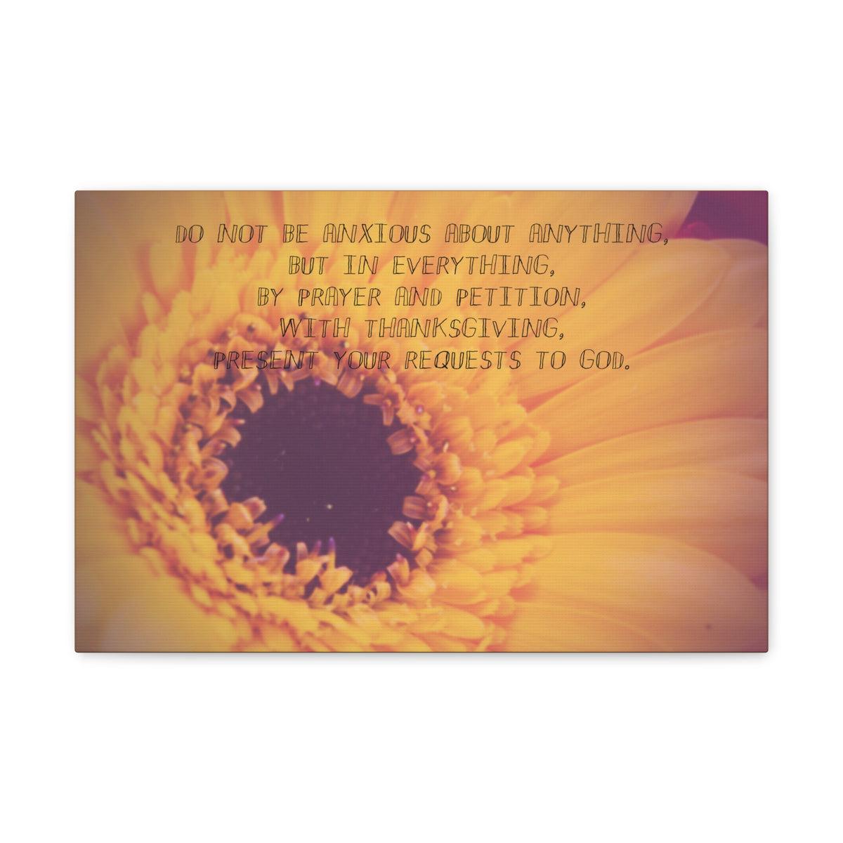 Scripture Canvas Requests To God Philippians 4:6 Christian Wall Art Bible Verse Print Ready to Hang-Express Your Love Gifts