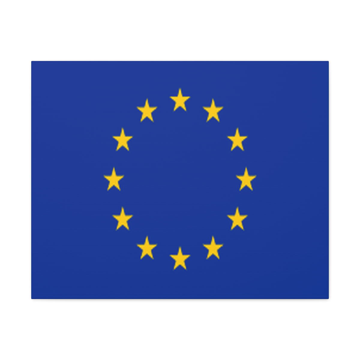 European Union Country Flag Canvas Vibrant Wall Art Unframed Home Decor-Express Your Love Gifts