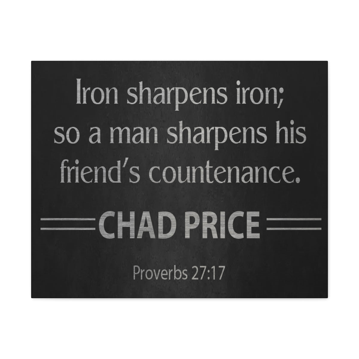 Personalized Proverbs 27:17-Express Your Love Gifts