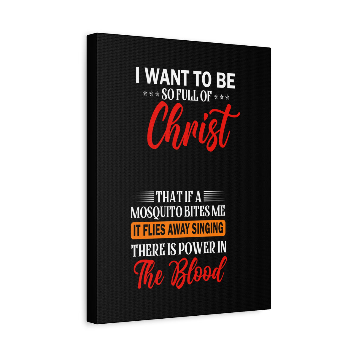 Full of Christ Inspirational Christian Canvas Wall Art-Express Your Love Gifts