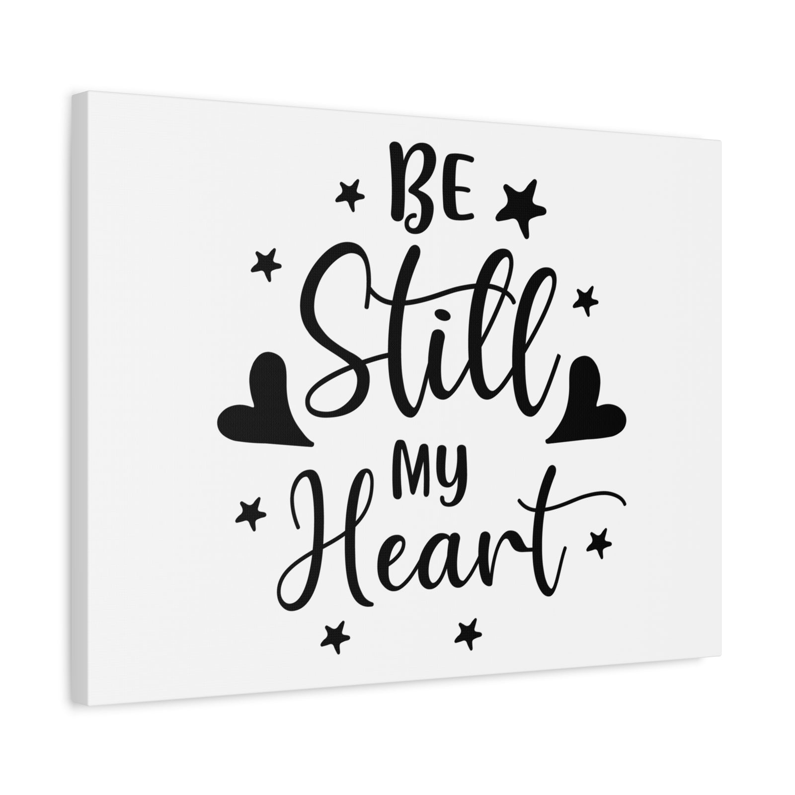 Scripture Walls Be Still My Heart Psalm 46:10 Simple Christian Wall Art Print Ready to Hang-Express Your Love Gifts