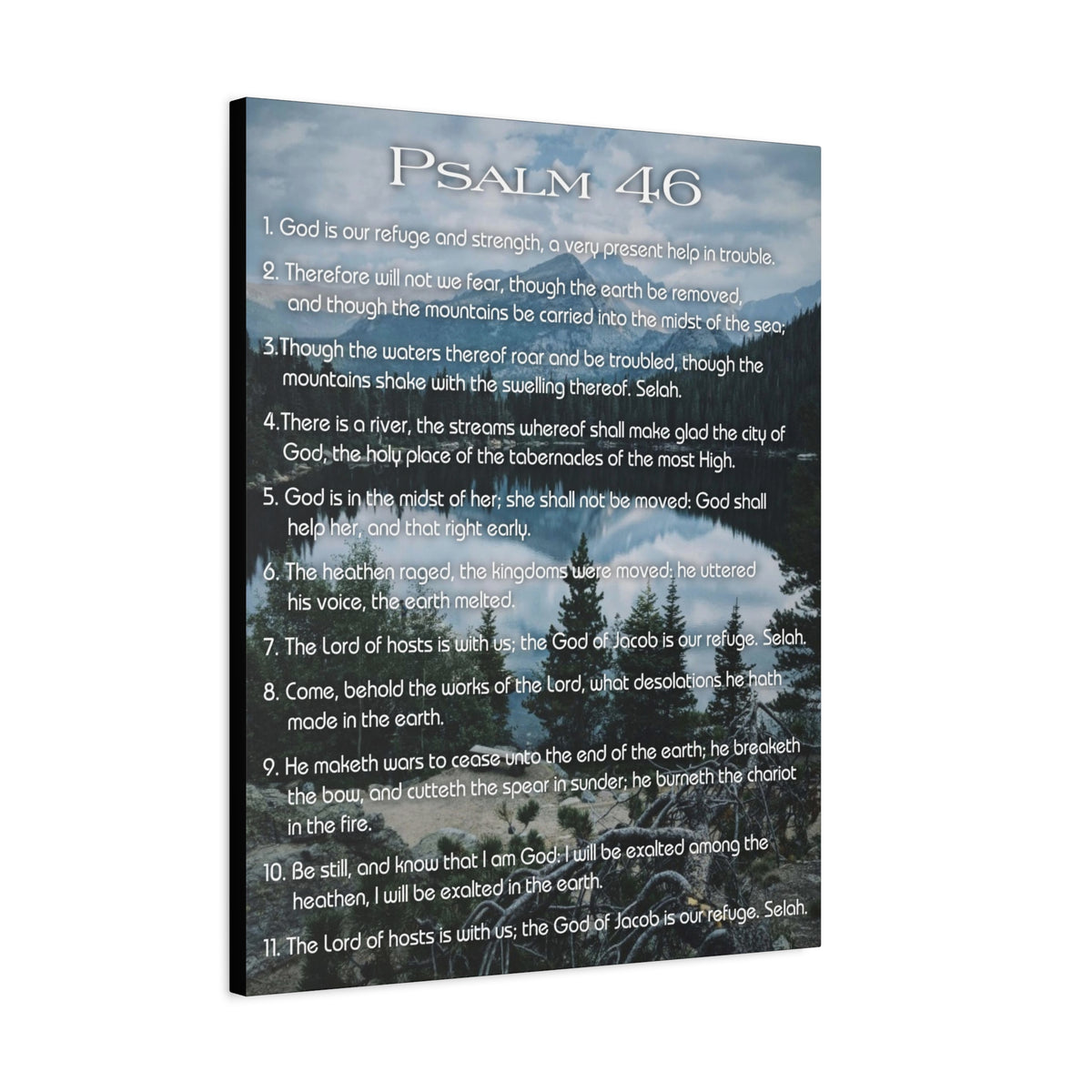 Scripture Walls Lord Reign In Me Psalm 46:11 Colored Christian Wall Art Print Ready to Hang-Express Your Love Gifts