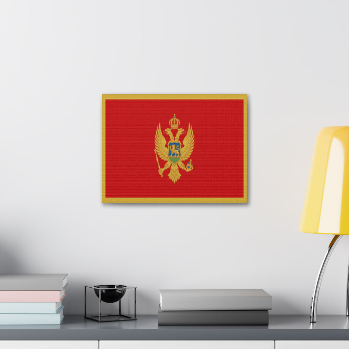 Montenegro Country Flag Canvas Vibrant Wall Art Unframed Home Decor-Express Your Love Gifts