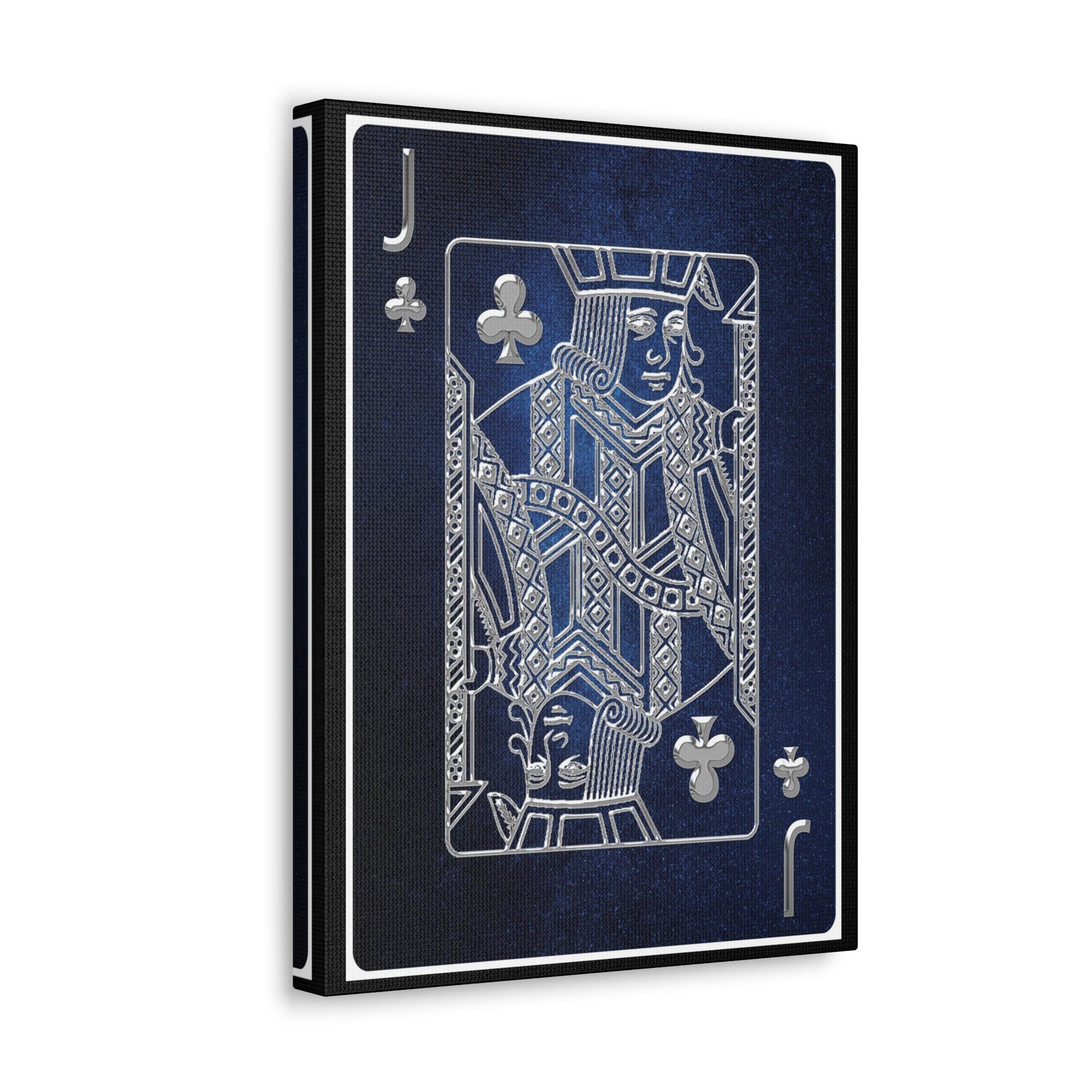 Jack Of Clubs Space Background Playing Card Canvas Wall Art for Home Decor Ready-to-Hang-Express Your Love Gifts
