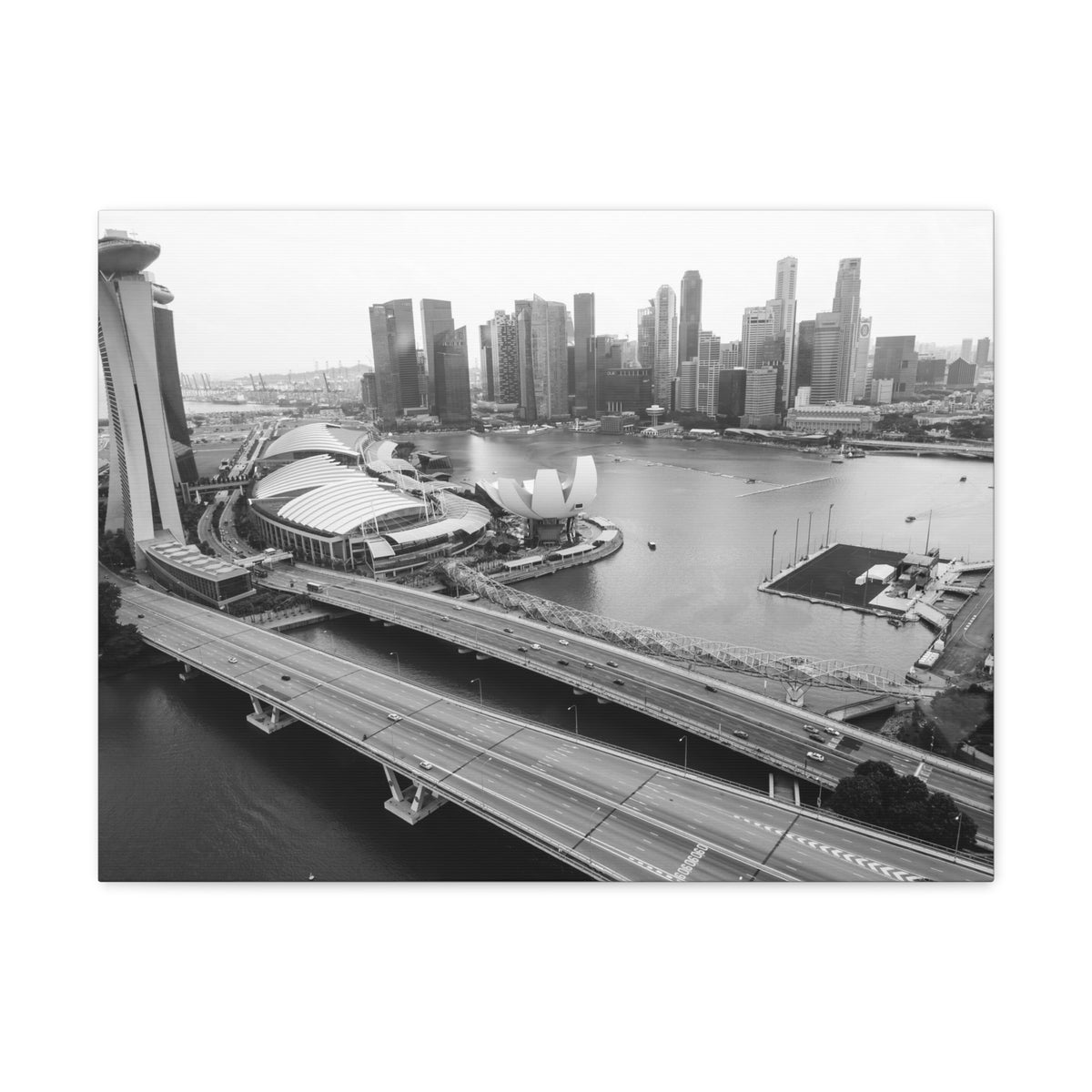 Singapore Skyline Canvas Artwork High-Quality Breathtaking Stunning Cityscape for Home Decor Ready to Hang-Express Your Love Gifts