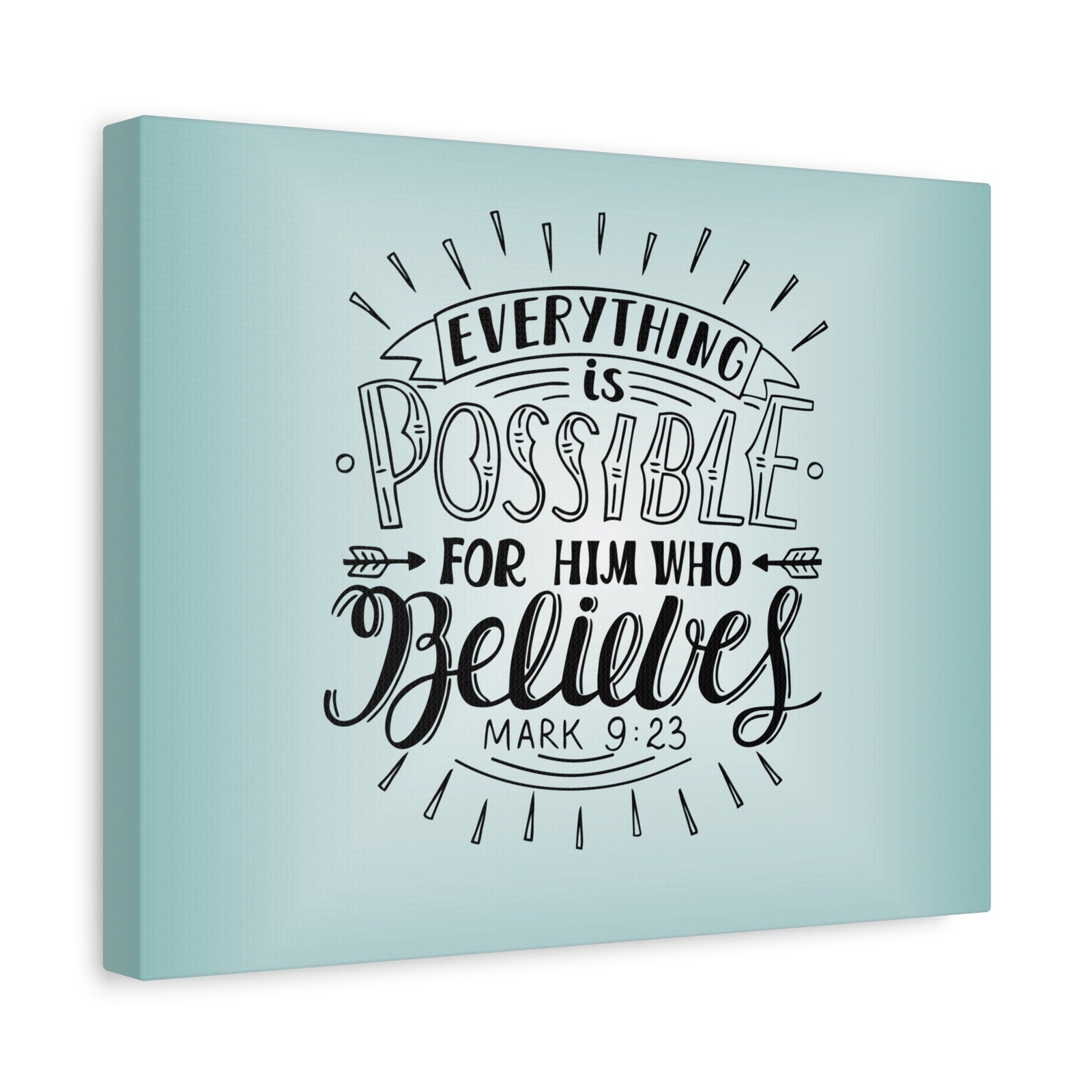 Scripture Canvas Trust in the Name of the Lord Psalm 20:7 Christian Wall Art Bible Verse Print Ready To Hang-Express Your Love Gifts