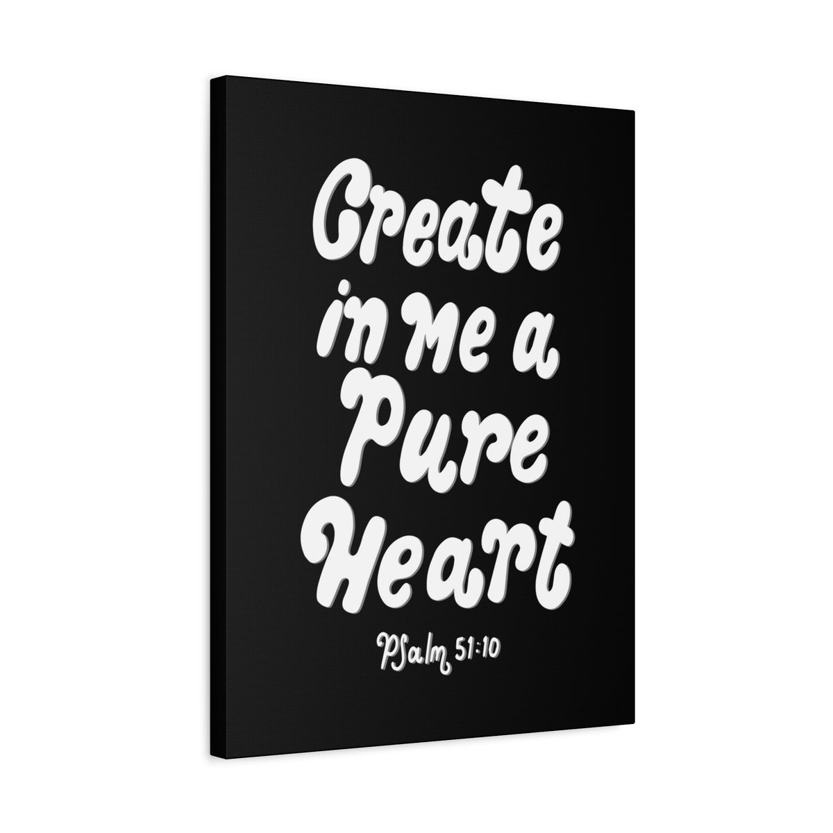 Scripture Walls Create In Me Psalm 51:10 Bible Verse Canvas Christian Wall Art Ready to Hang-Express Your Love Gifts