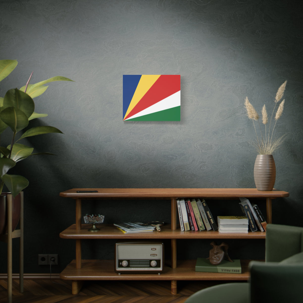 Seychelles Country Flag Canvas Vibrant Wall Art Unframed Home Decor-Express Your Love Gifts