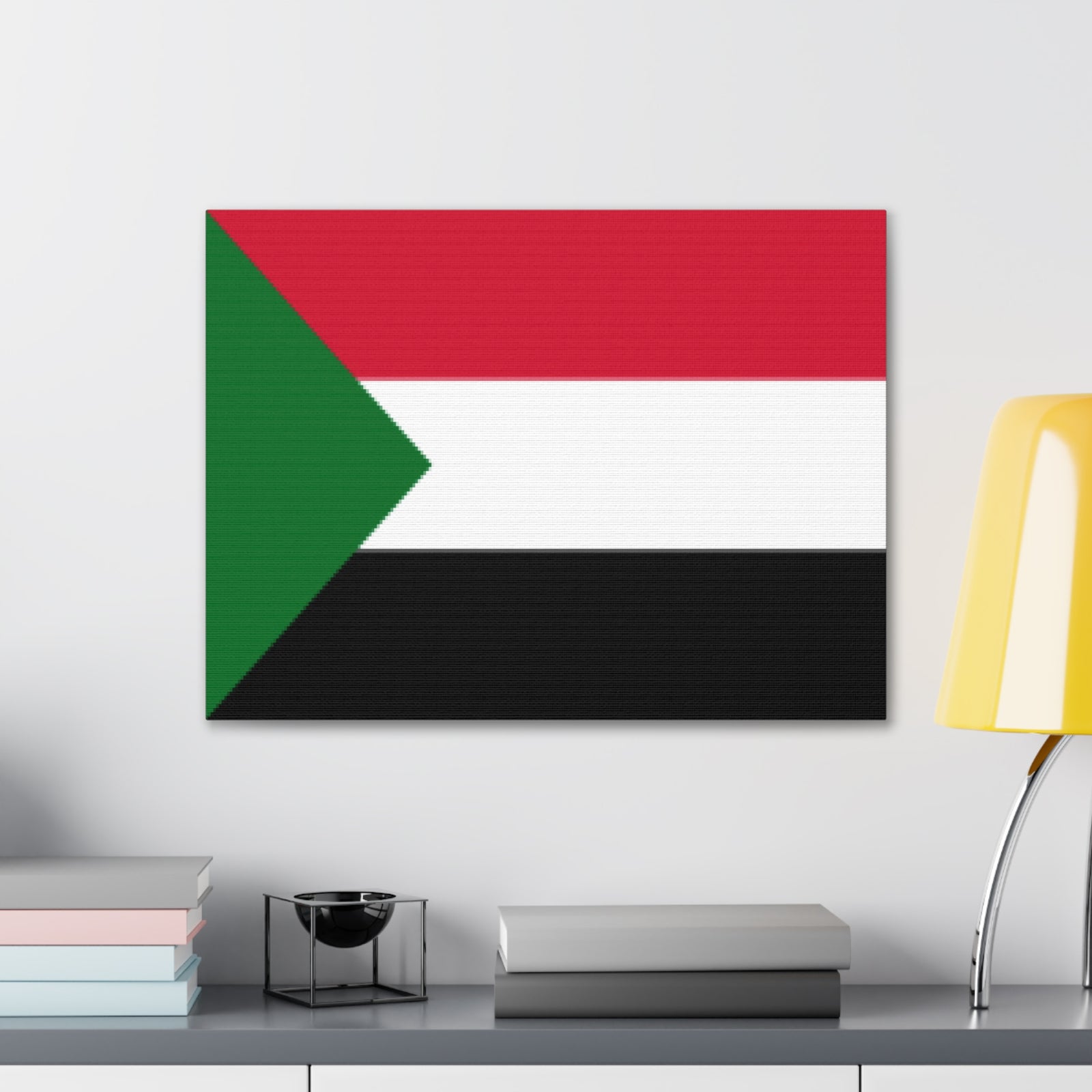 Sudan Country Flag Canvas Vibrant Wall Art Unframed Home Decor-Express Your Love Gifts