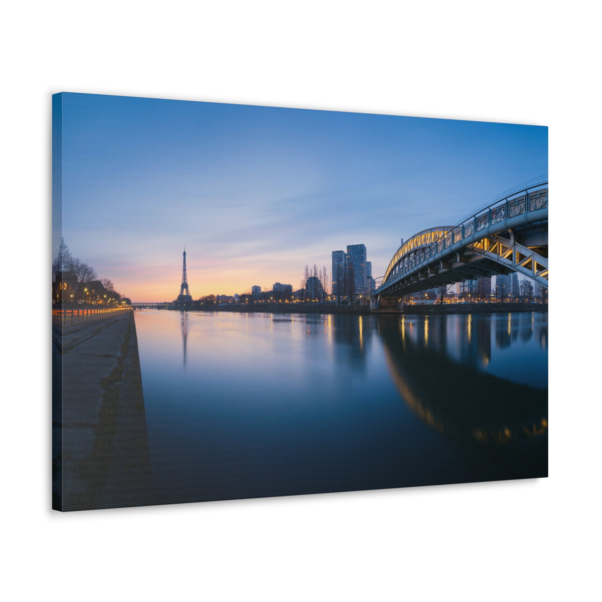 Paris Night Skyline Canvas Artwork High-Quality Breathtaking Stunning Cityscape for Home Decor Ready to Hang-Express Your Love Gifts