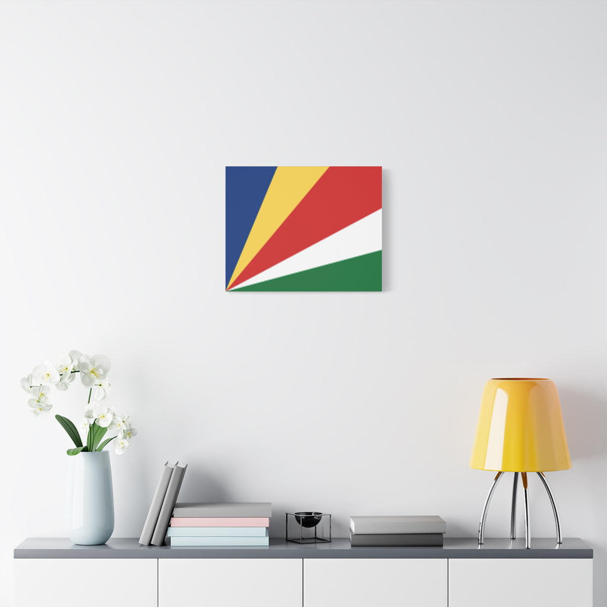 Seychelles Country Flag Canvas Vibrant Wall Art Unframed Home Decor-Express Your Love Gifts