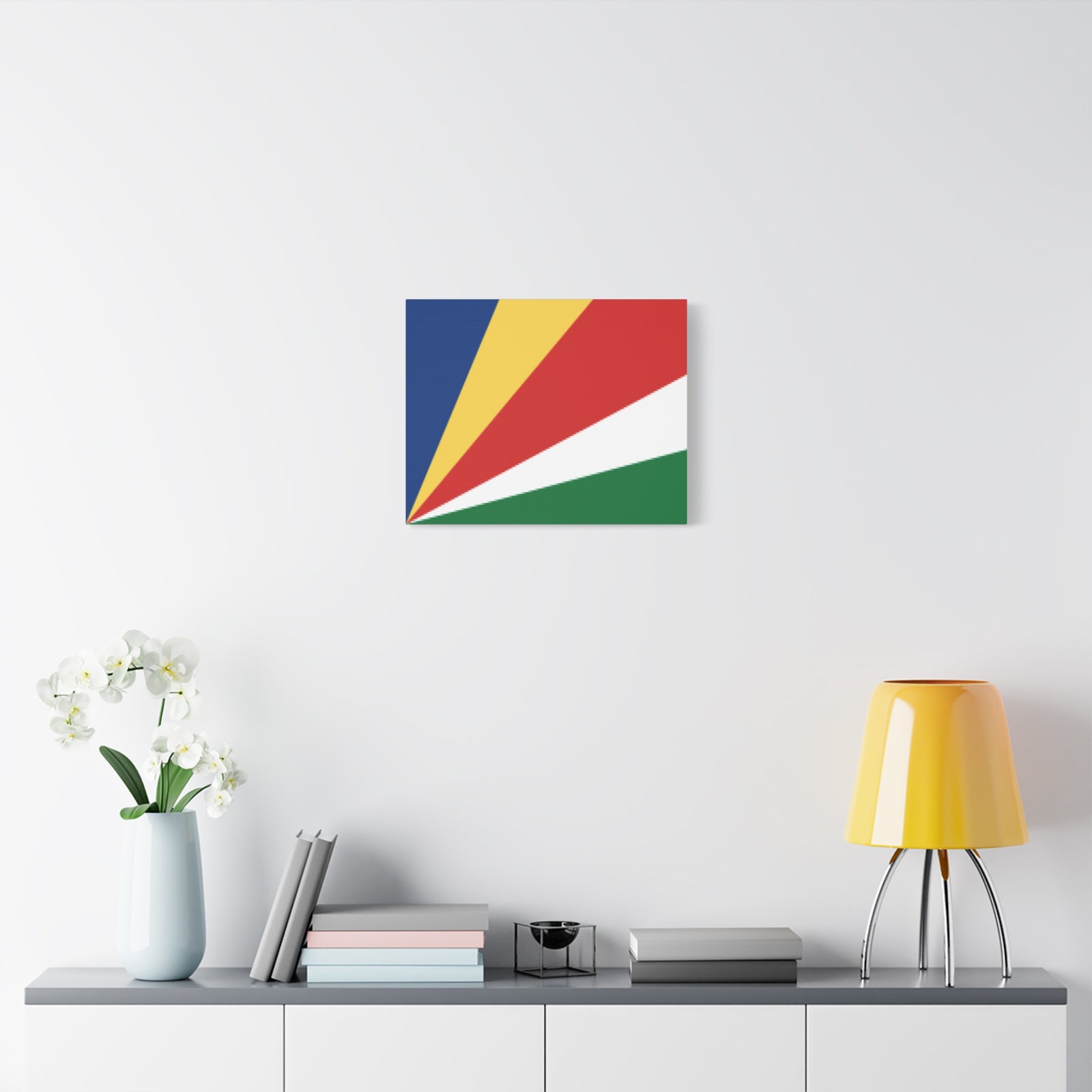 Seychelles Country Flag Canvas Vibrant Wall Art Unframed Home Decor-Express Your Love Gifts