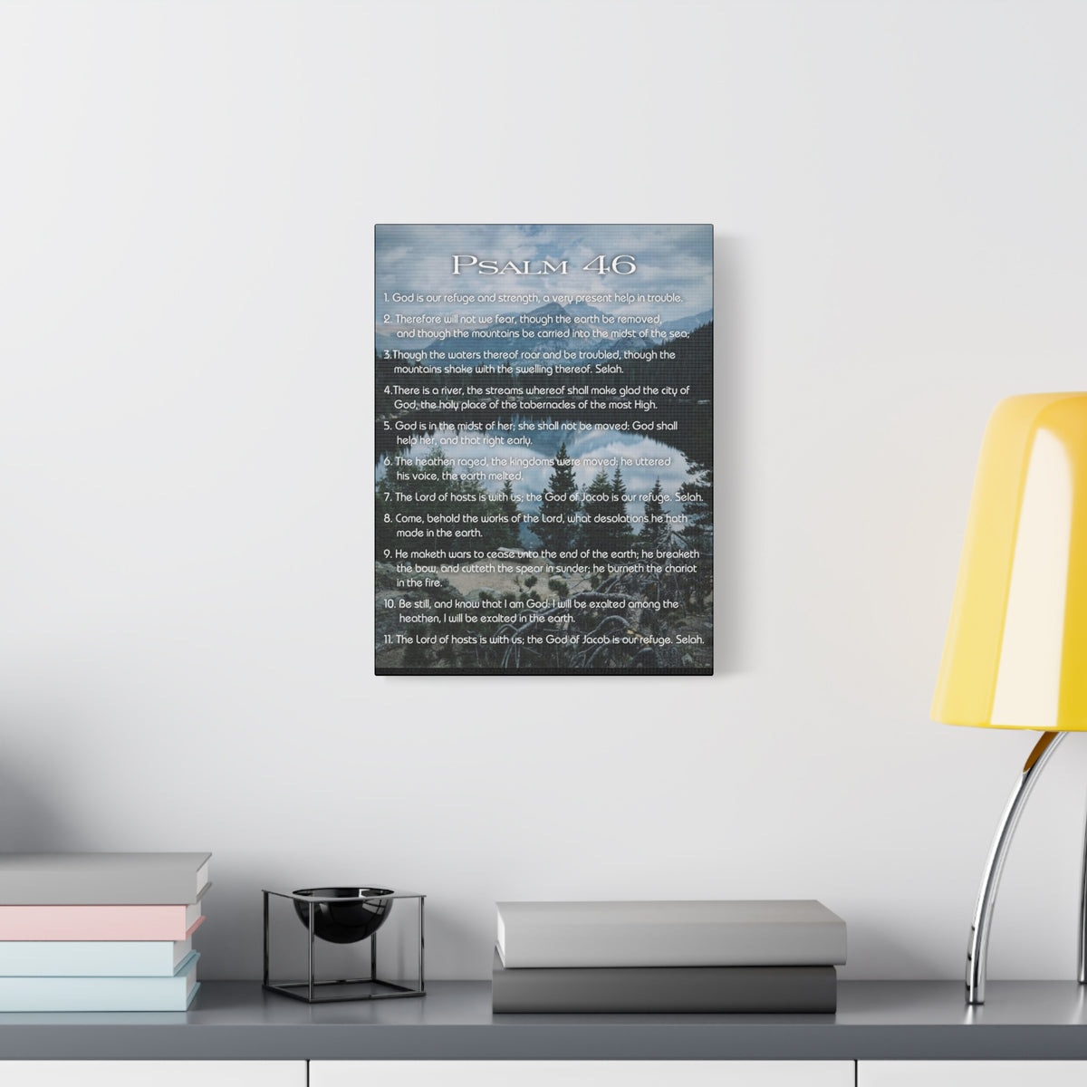 Scripture Walls Lord Reign In Me Psalm 46:11 Colored Christian Wall Art Print Ready to Hang-Express Your Love Gifts
