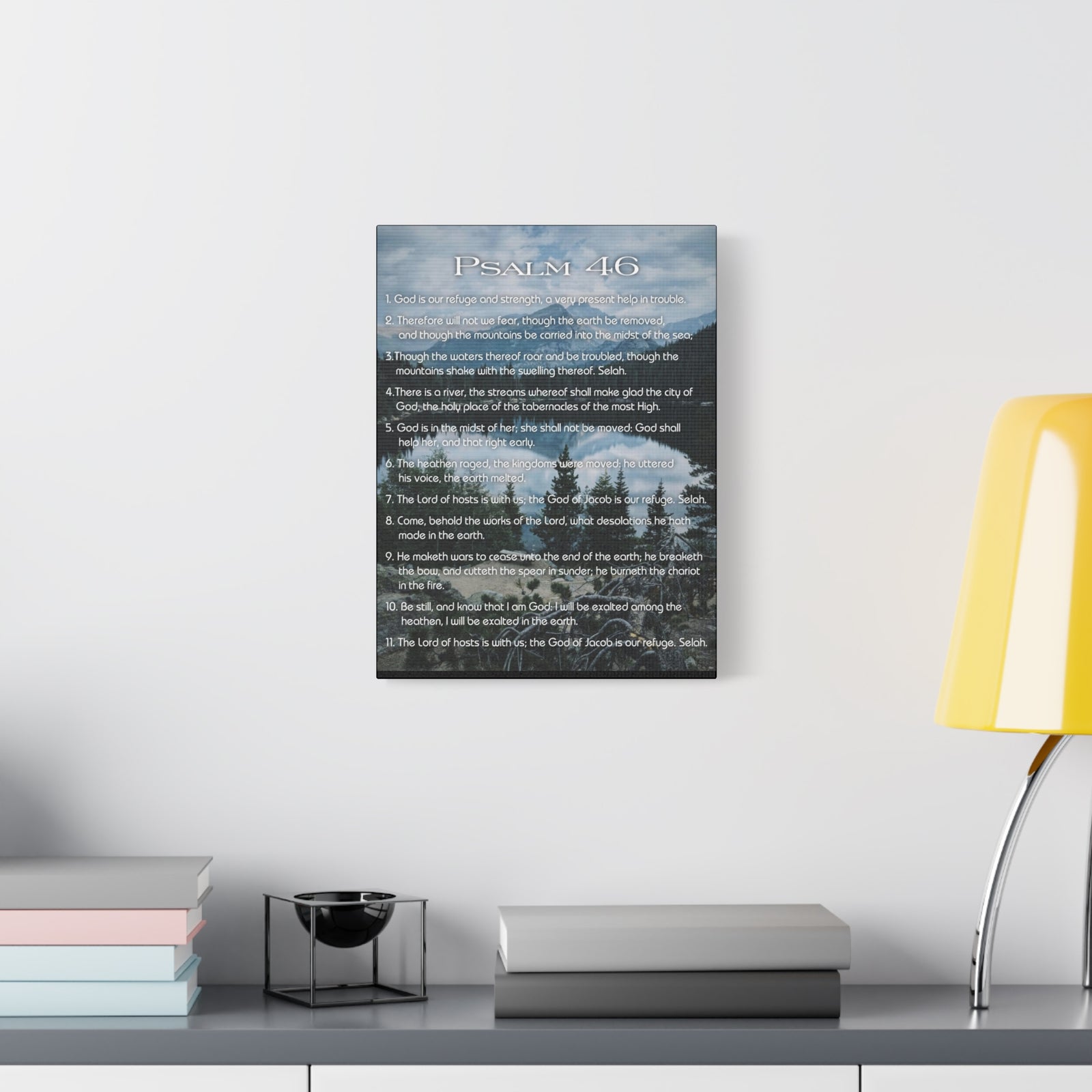Scripture Walls Lord Reign In Me Psalm 46:11 Colored Christian Wall Art Print Ready to Hang-Express Your Love Gifts