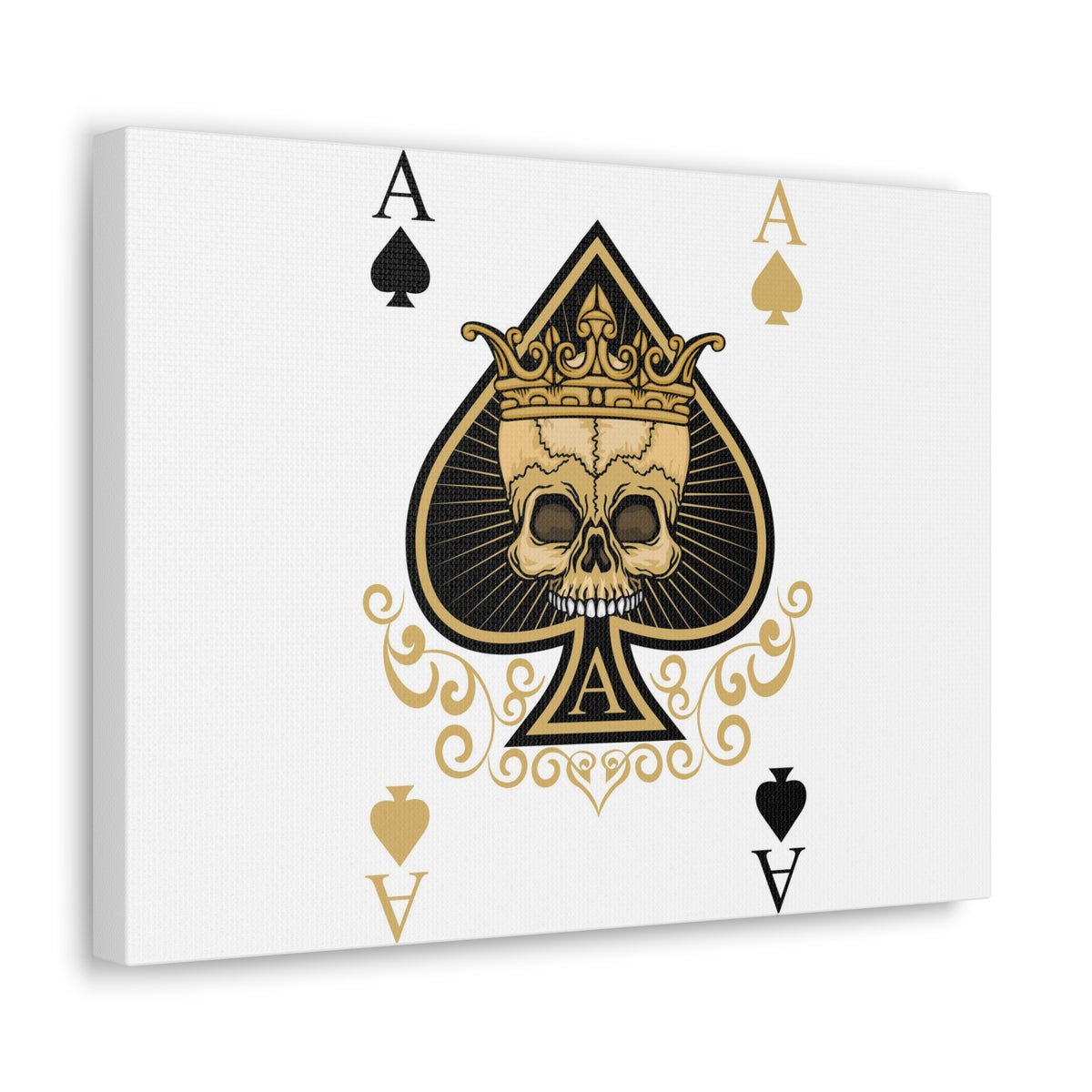 Gothic Ace Of Spades Playing Card Canvas Wall Art for Home Decor Ready-to-Hang-Express Your Love Gifts
