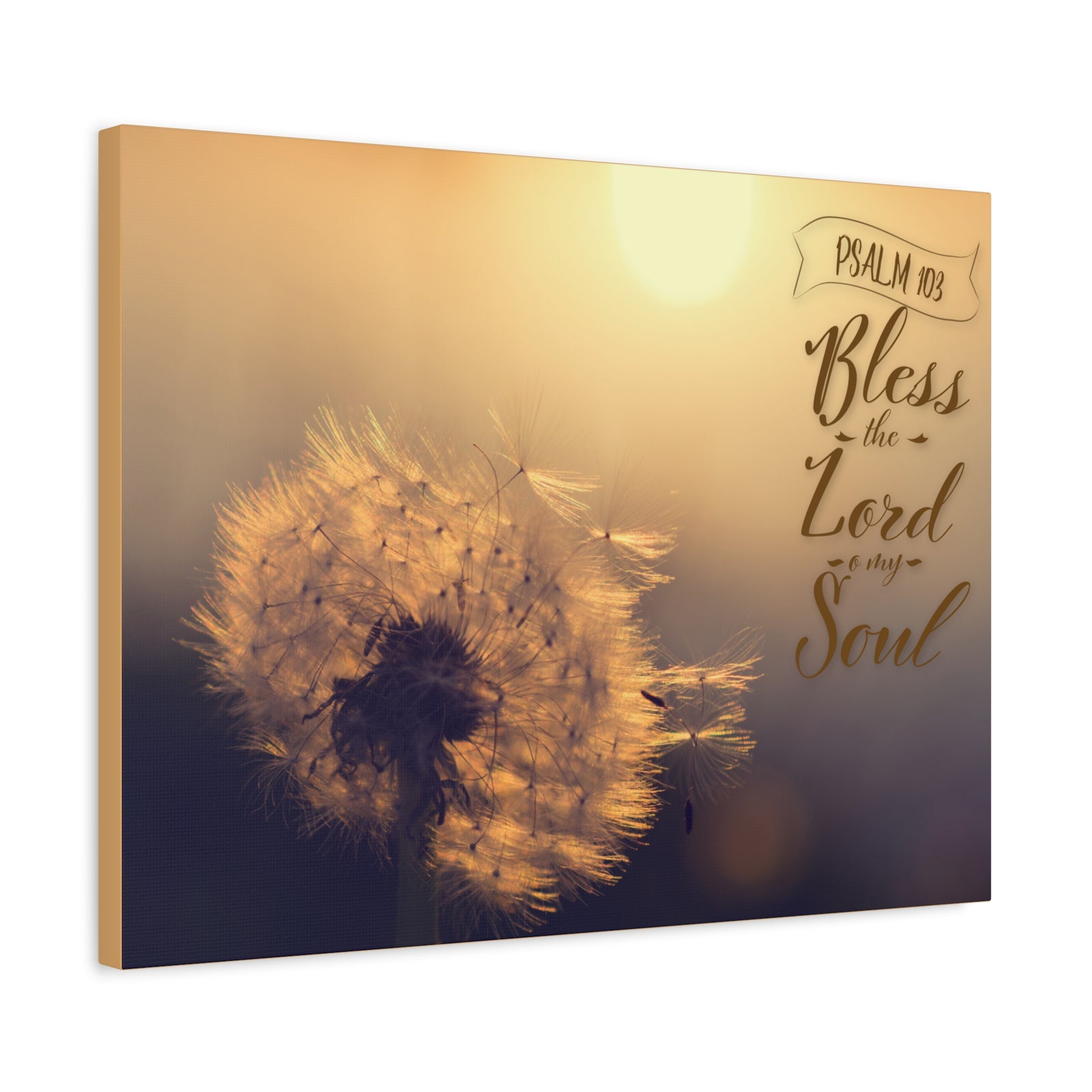 Scripture Walls Bless The Lord Psalm 103 Bible Verse Canvas Christian Wall Art Ready to Hang-Express Your Love Gifts