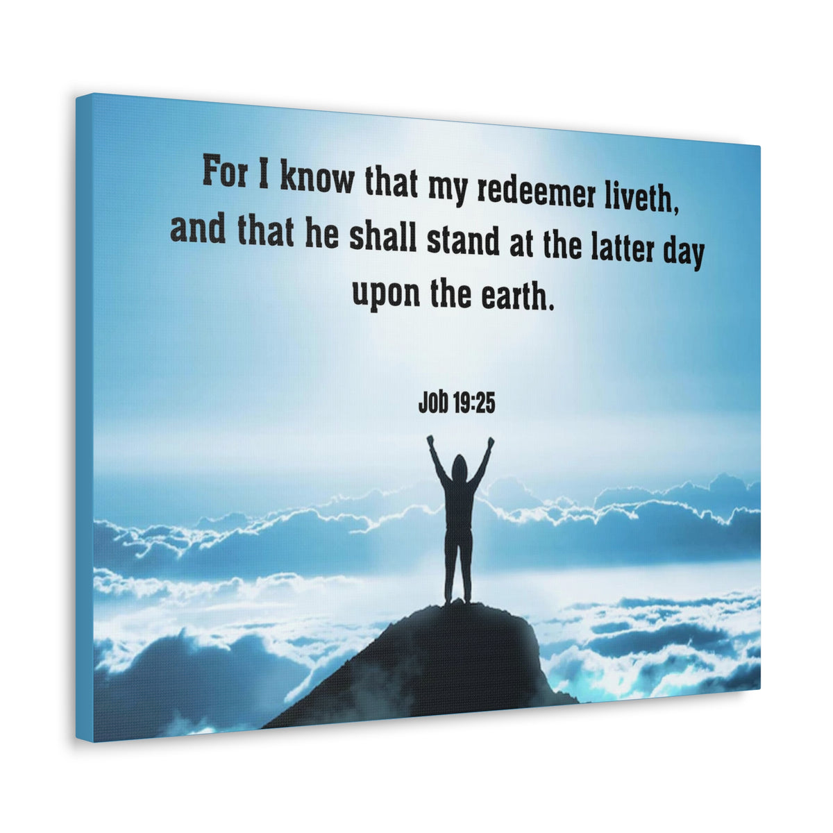 Scripture Walls For I Know Job 19:25 Christian Wall Art Print Ready to Hang Unframed-Express Your Love Gifts