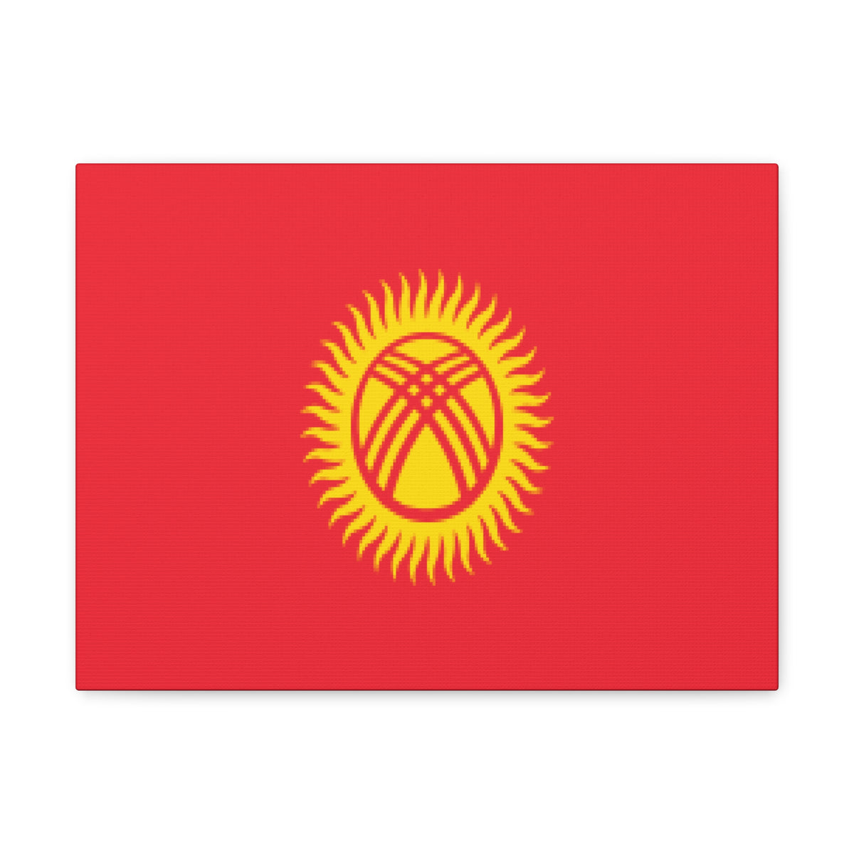 Kyrgyzstan Country Flag Canvas Vibrant Wall Art Unframed Home Decor-Express Your Love Gifts