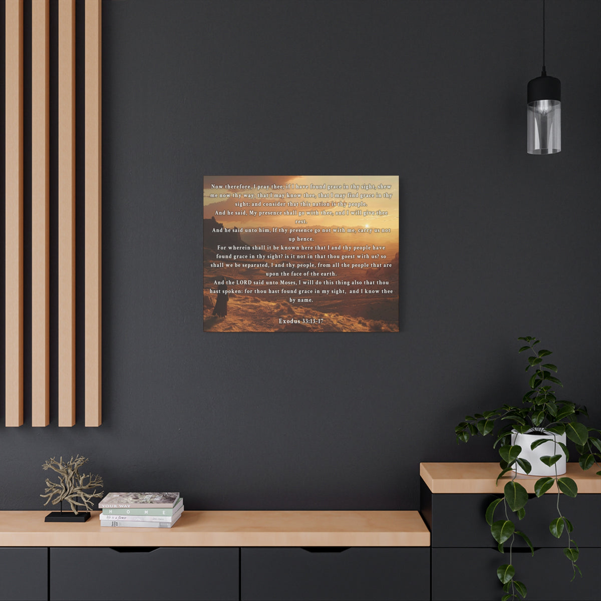 Scripture Walls Exodus 33:13-17 KJV Christian Wall Art Print Ready to Hang Unframed-Express Your Love Gifts