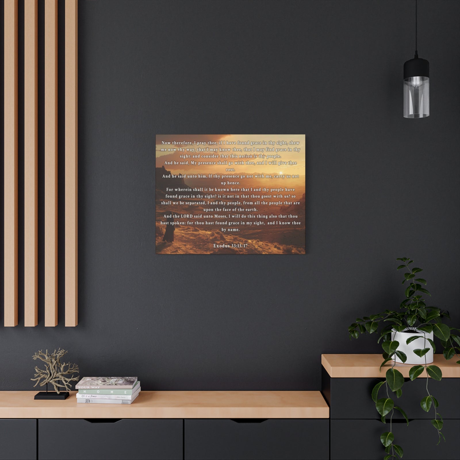 Scripture Walls Exodus 33:13-17 KJV Christian Wall Art Print Ready to Hang Unframed-Express Your Love Gifts