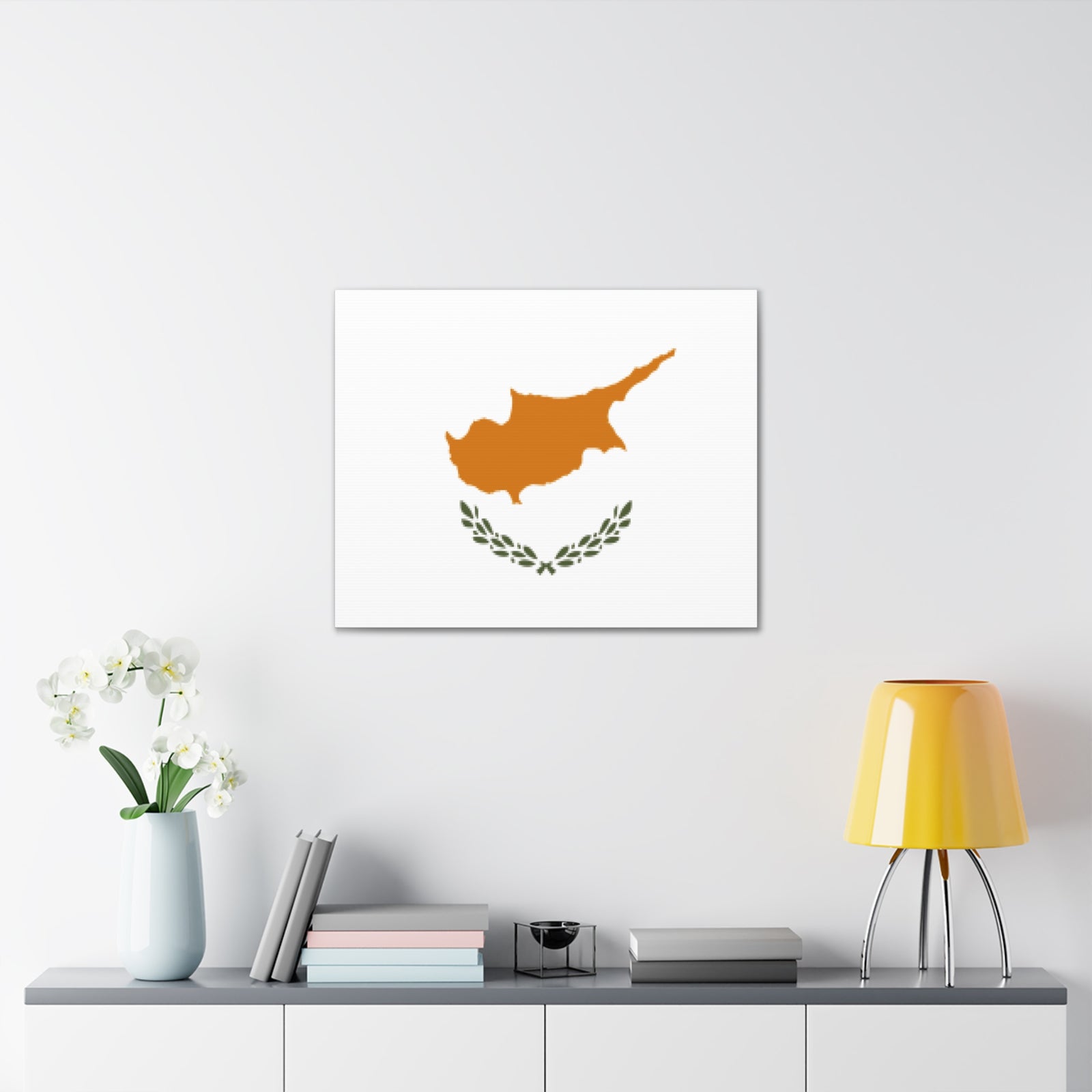 Cyprus Country Flag Canvas Vibrant Wall Art Unframed Home Decor-Express Your Love Gifts