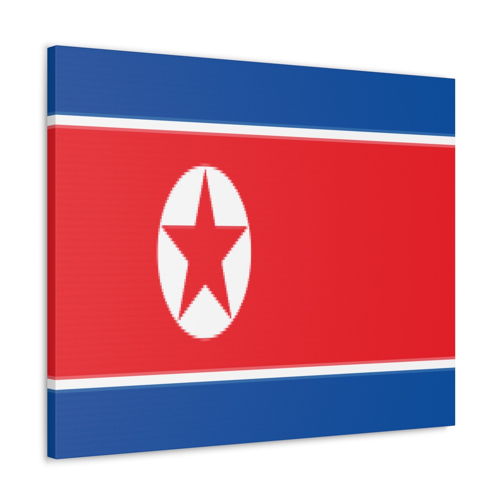 North Korea Country Flag Canvas Vibrant Wall Art Unframed Home Decor-Express Your Love Gifts