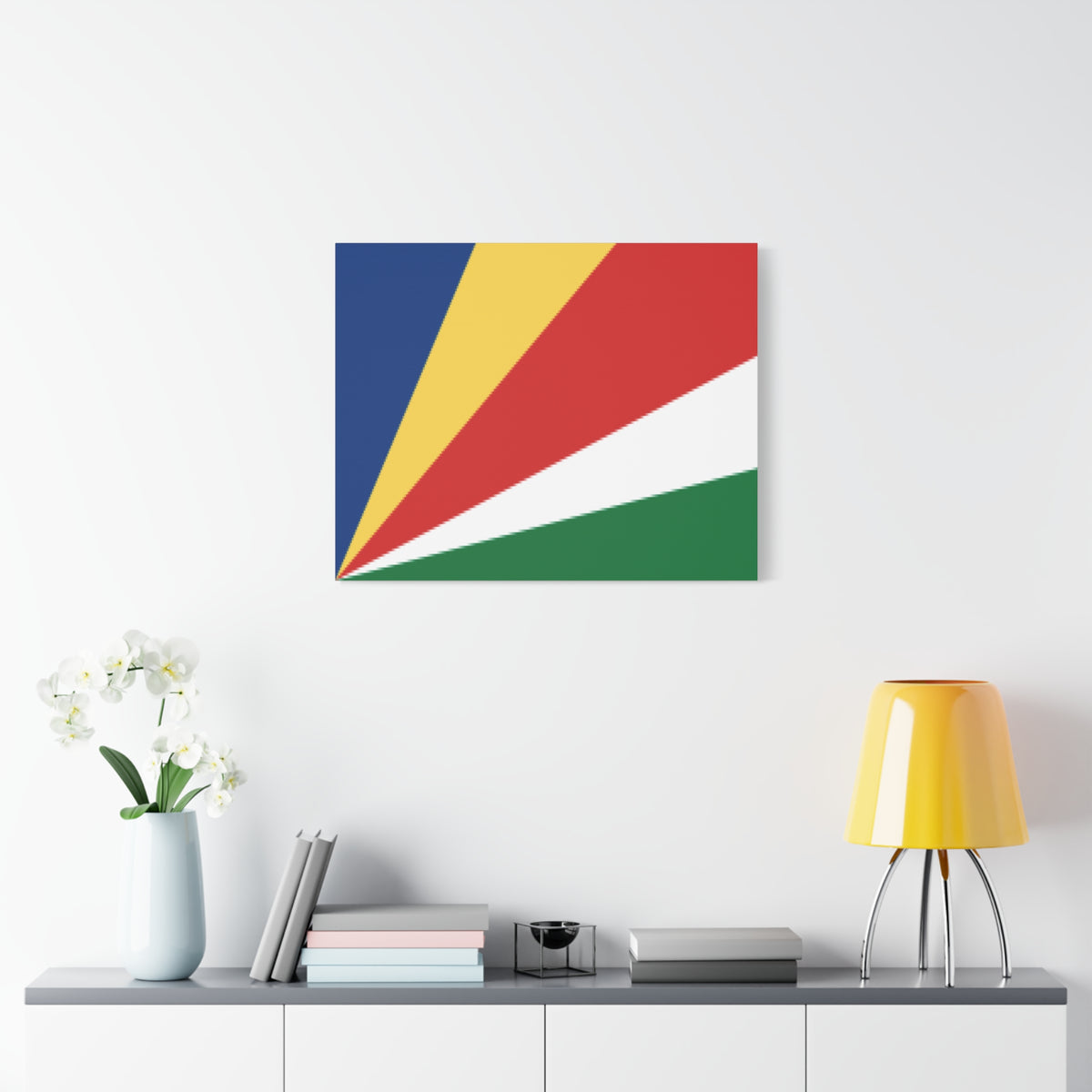 Seychelles Country Flag Canvas Vibrant Wall Art Unframed Home Decor-Express Your Love Gifts