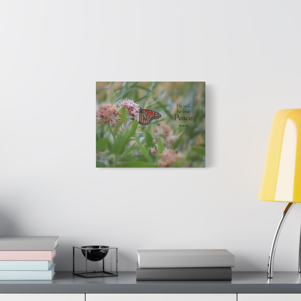 Scripture Walls Our Peace Micah 5:5 Bible Verse Canvas Christian Wall Art Ready to Hang-Express Your Love Gifts