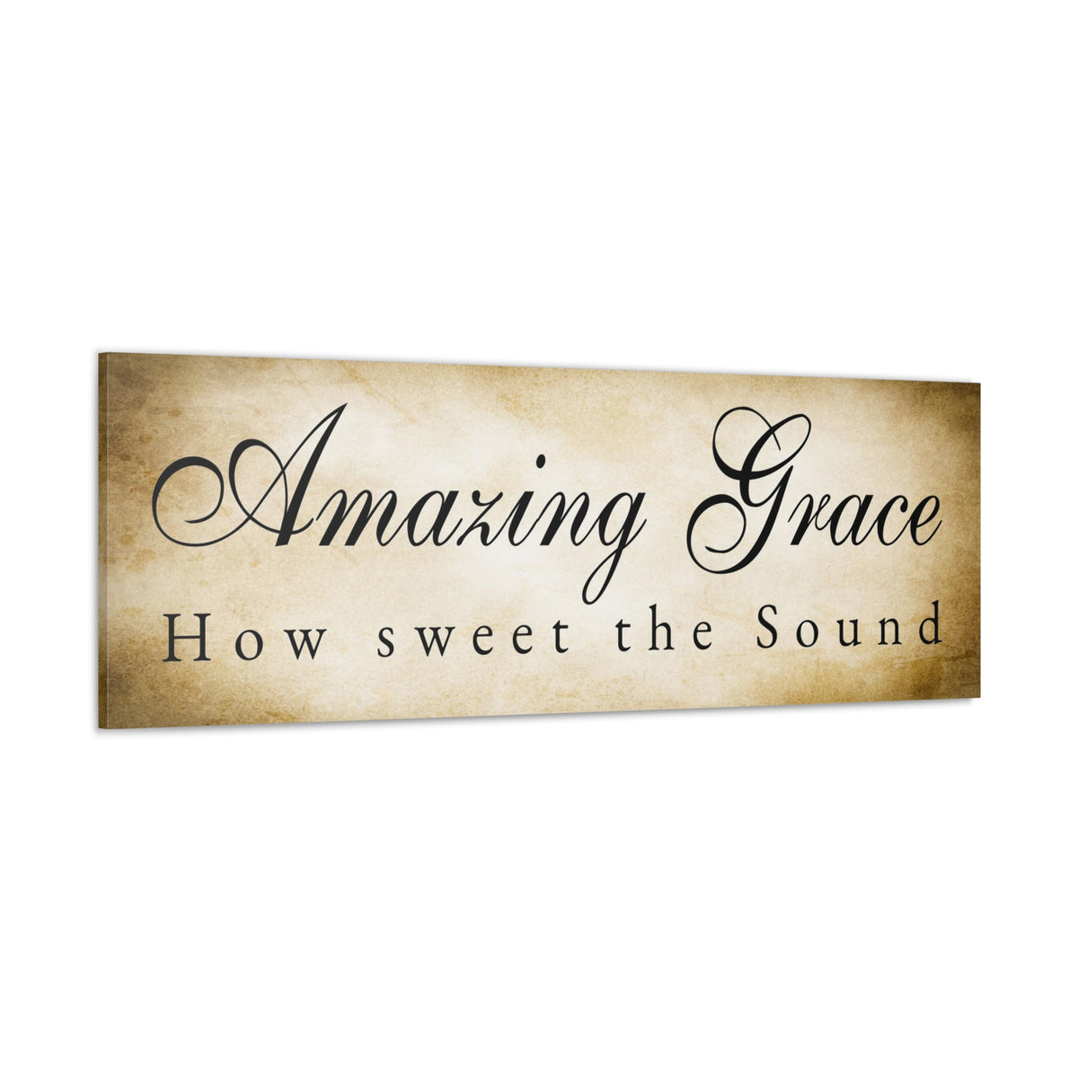 Scripture Walls Amazing Grace Gold Bible Verse Canvas Christian Wall Art Ready to Hang Unframed-Express Your Love Gifts