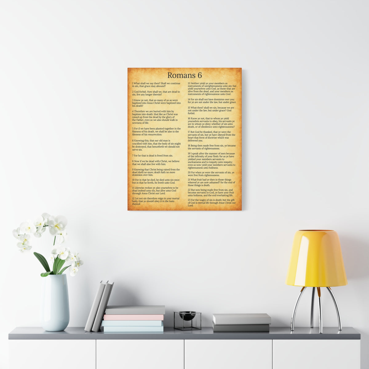 Scripture Walls Sanctification Gol Roman 6 Christian Wall Art Print Ready to Hang Unframed-Express Your Love Gifts