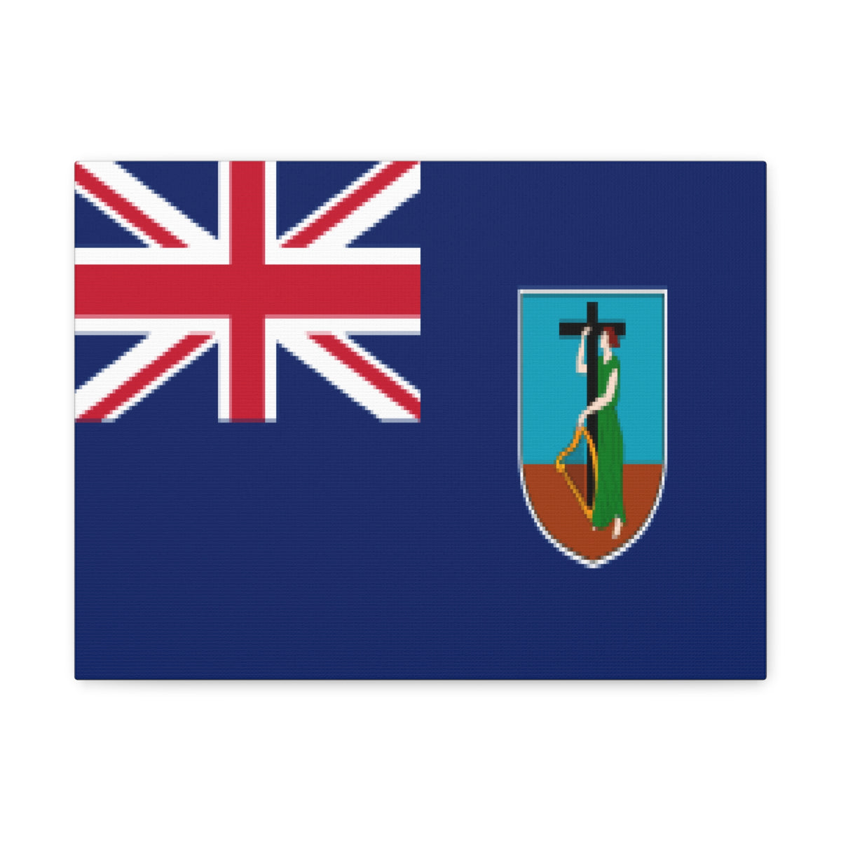 Montserrat Country Flag Canvas Vibrant Wall Art Unframed Home Decor-Express Your Love Gifts